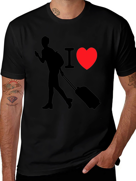 I Love Travel T-Shirt - Traveler Design