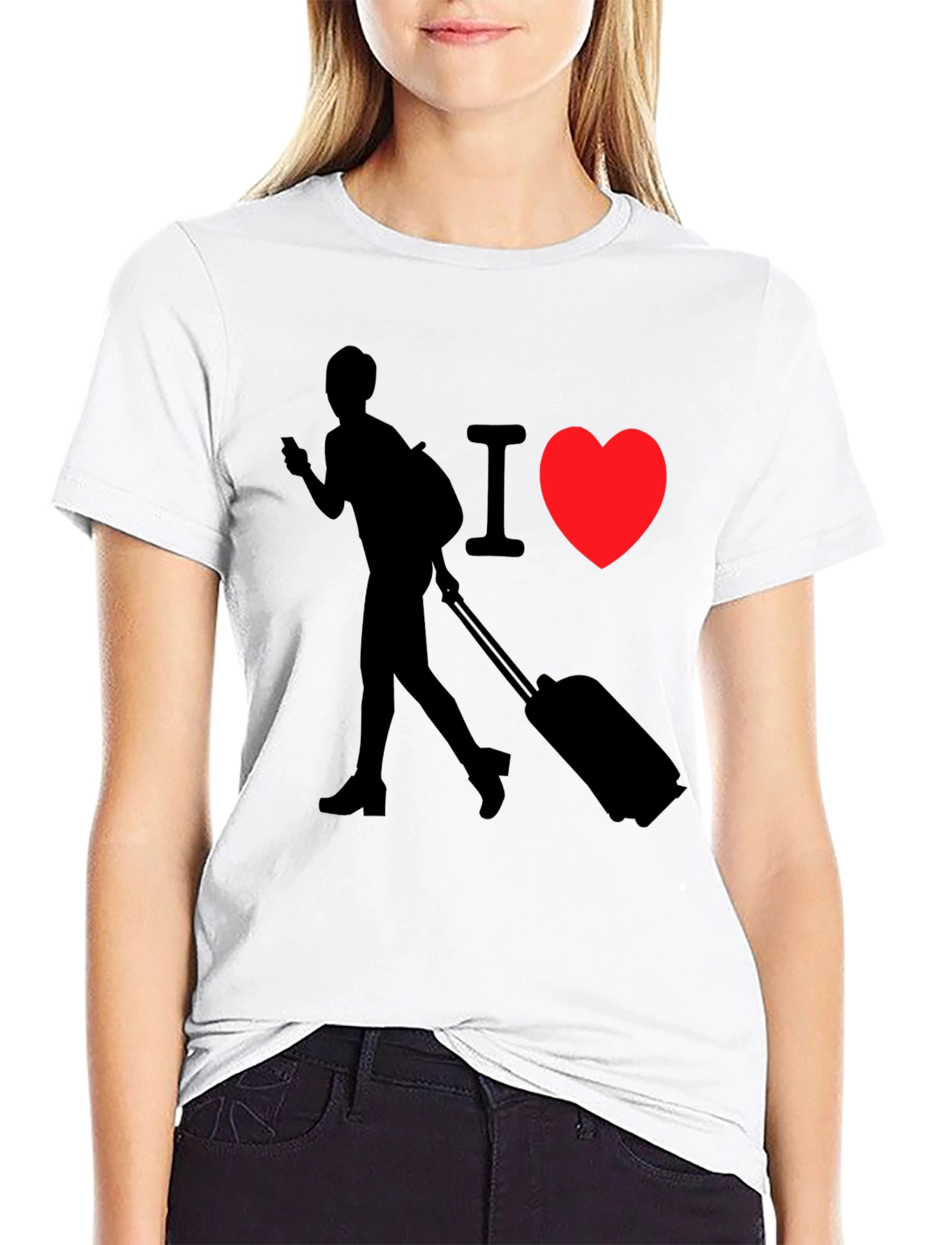 I Love Travel T-Shirt - Traveler Design