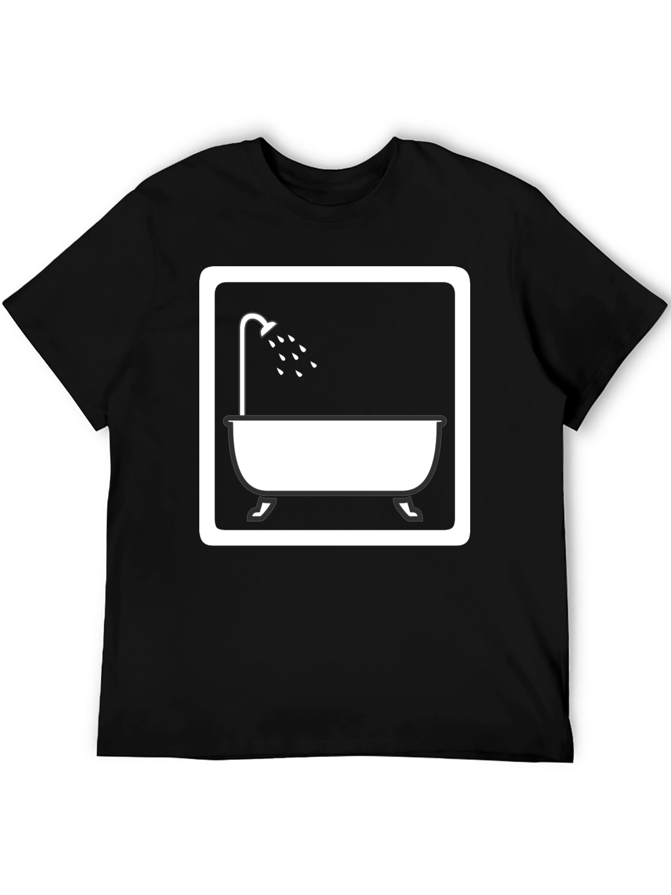 Shower Time Graphic Tee - Unisex Black T-Shirt