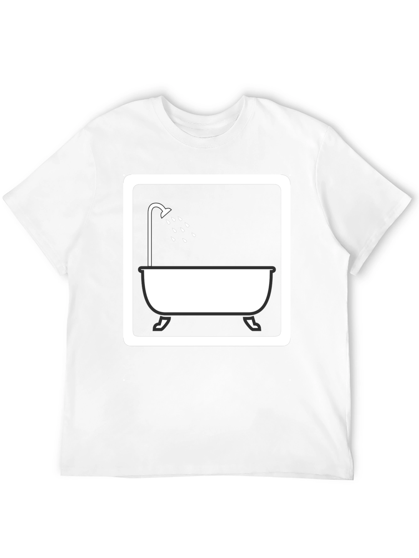 Shower Time Graphic Tee - Unisex Black T-Shirt