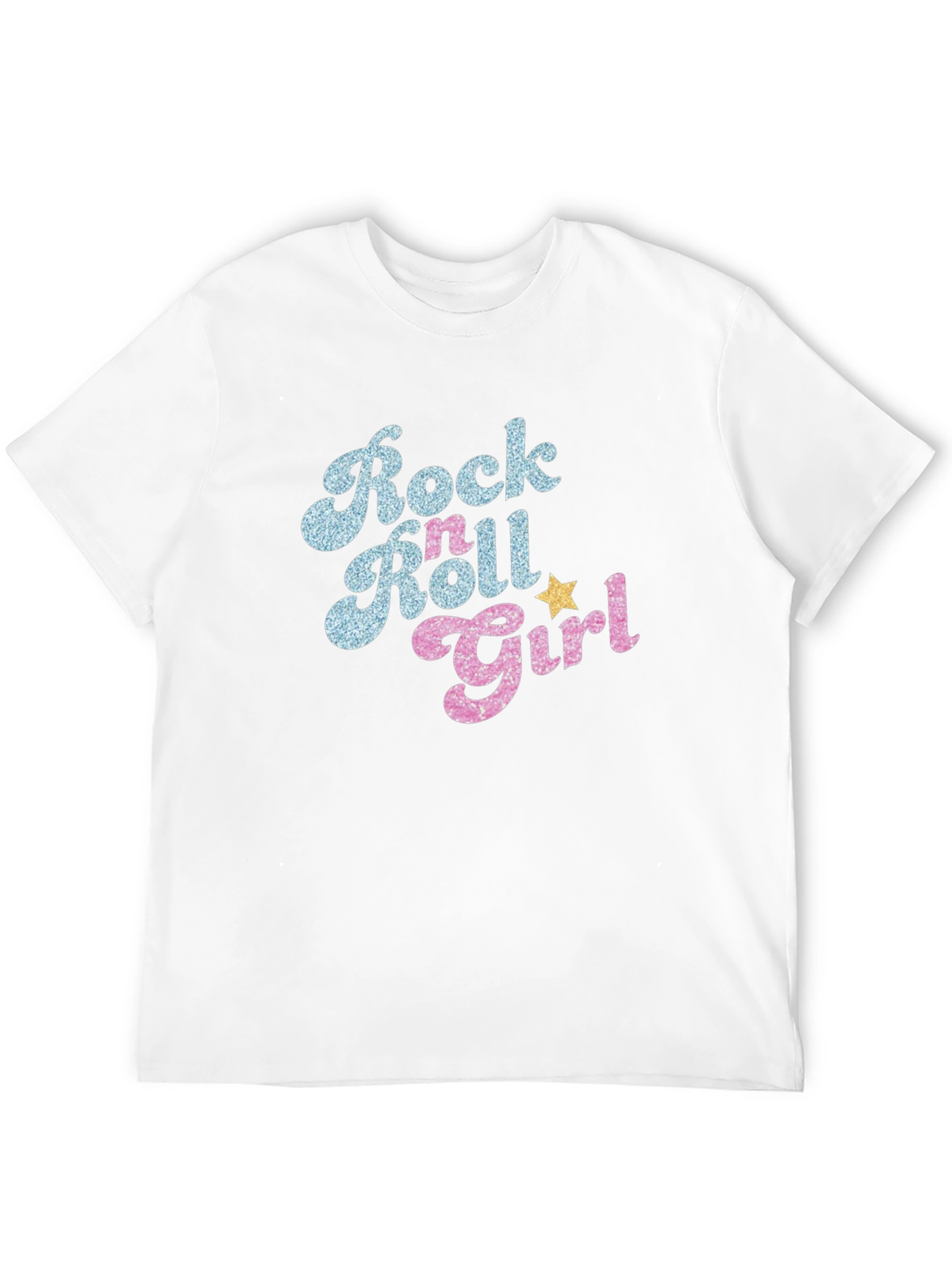 Rock n Roll Girl Black T-Shirt - Retro Style