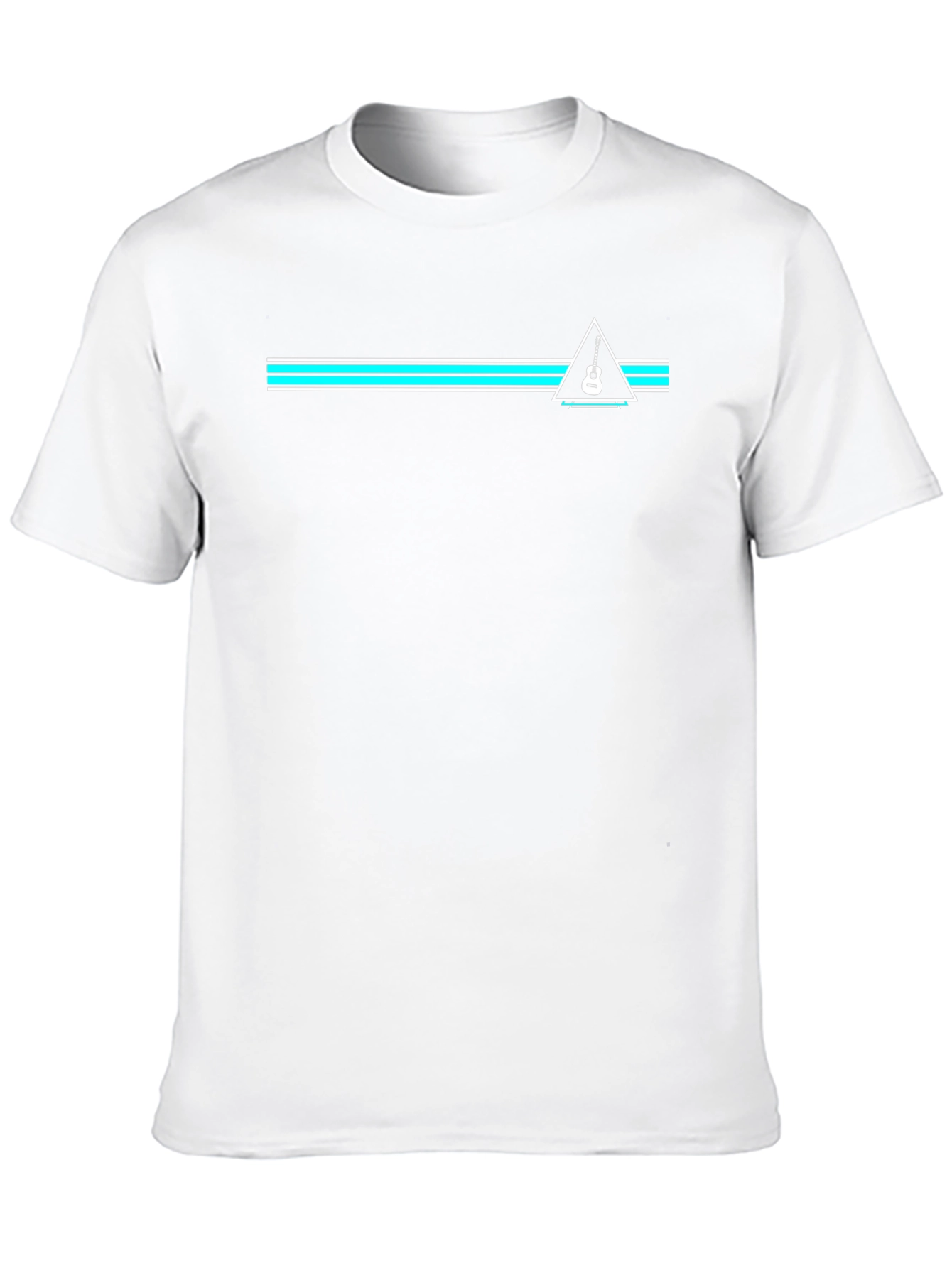 Guitar Graphic Tee - Stylish Black Cotton T-Shirt