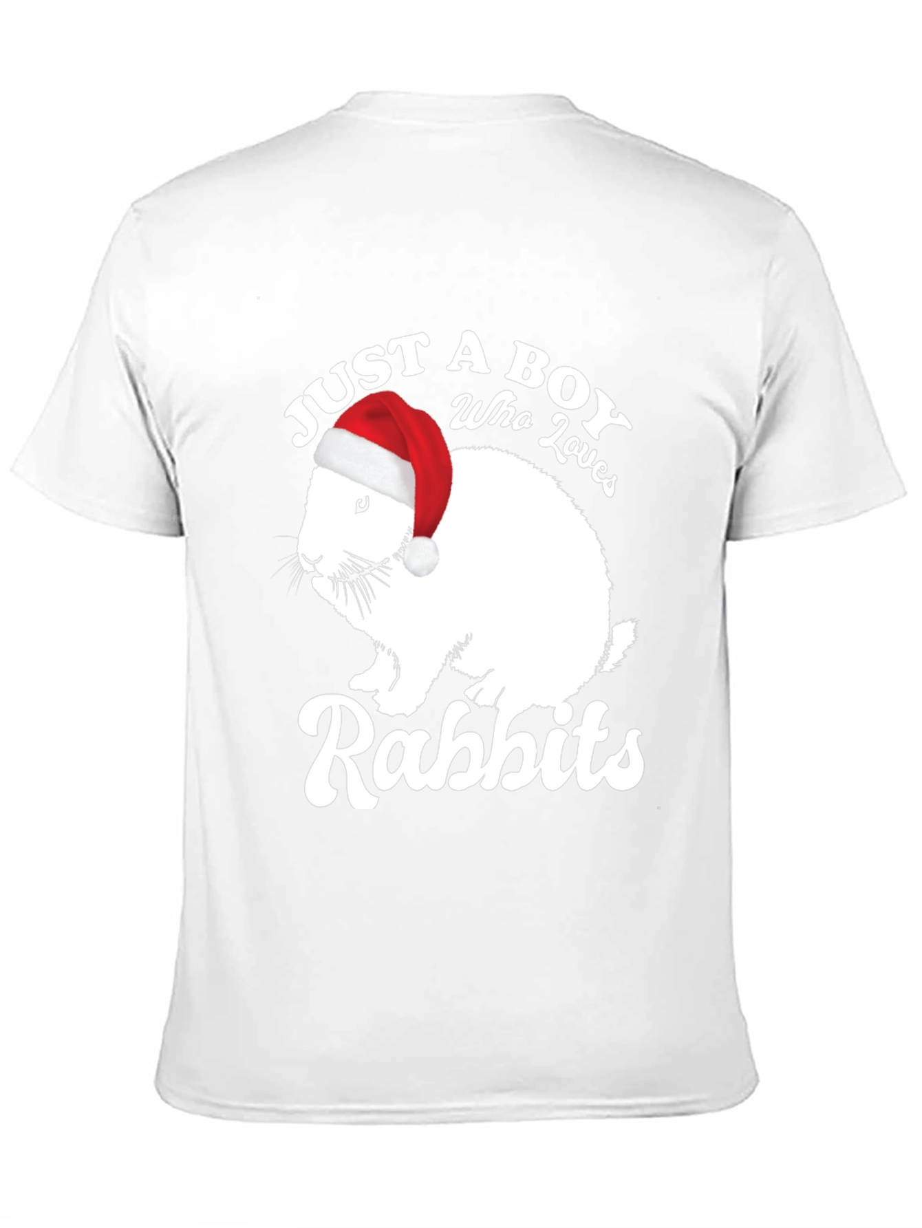 Just a Boy Who Loves Rabbits Christmas T-Shirt