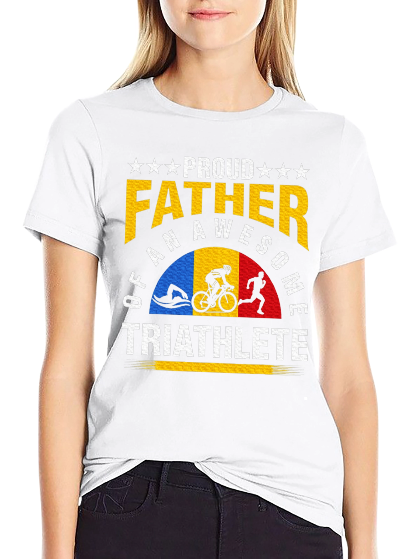 Proud Father of an Awesome Triathlete T-Shirt