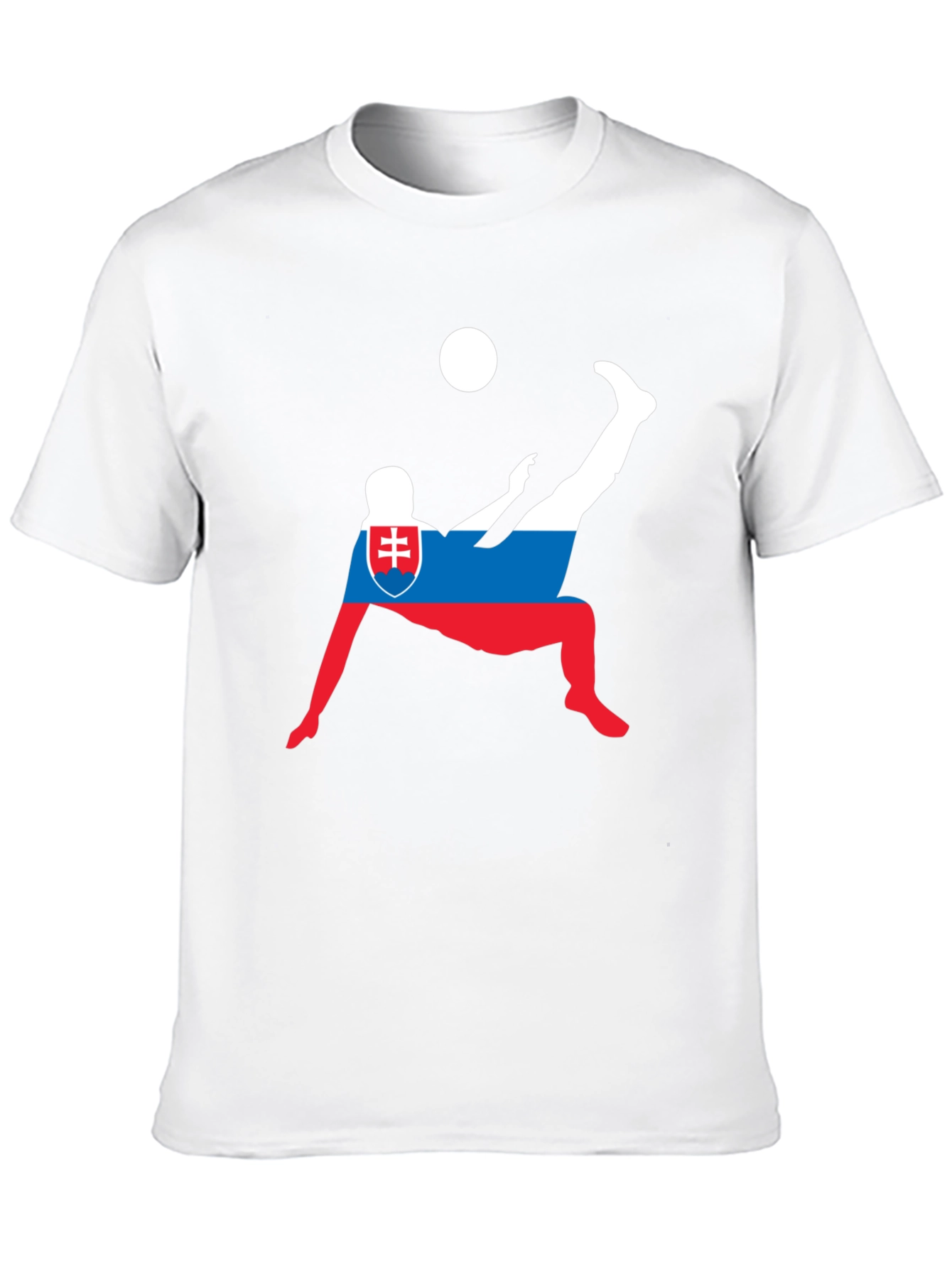 Slovakia Soccer T-Shirt: Flag Football Player