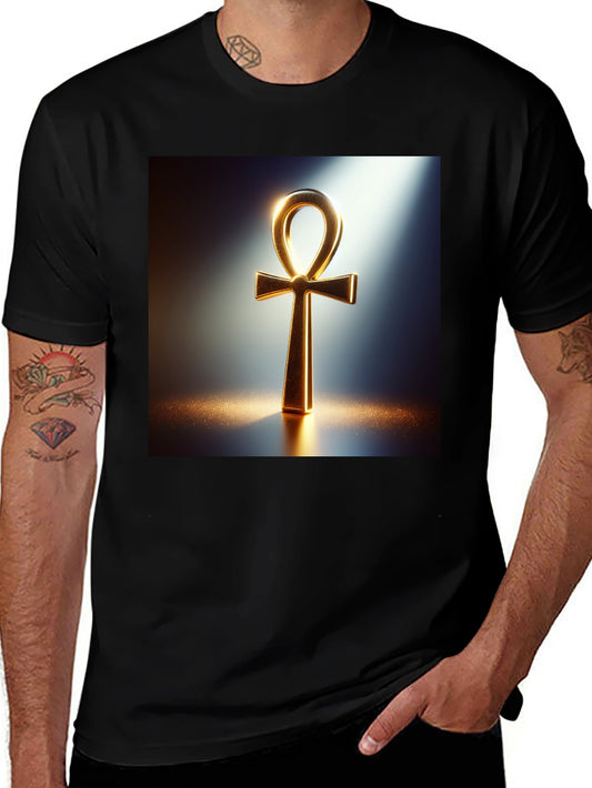 Ankh Graphic Tee - Stylish Egyptian Symbol