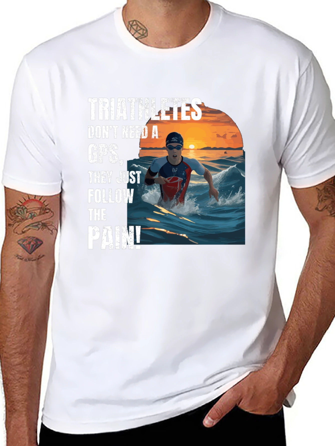 Triathletes Follow the Pain T-Shirt