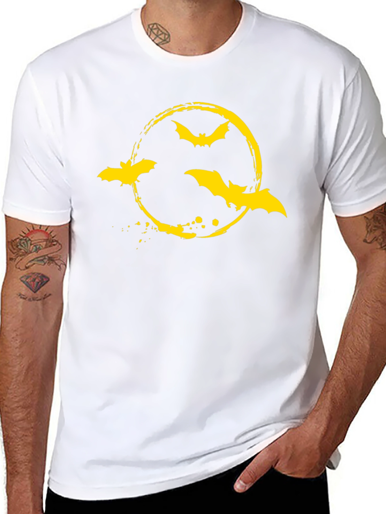 Bat Symbol Graphic Tee - Halloween T-Shirt