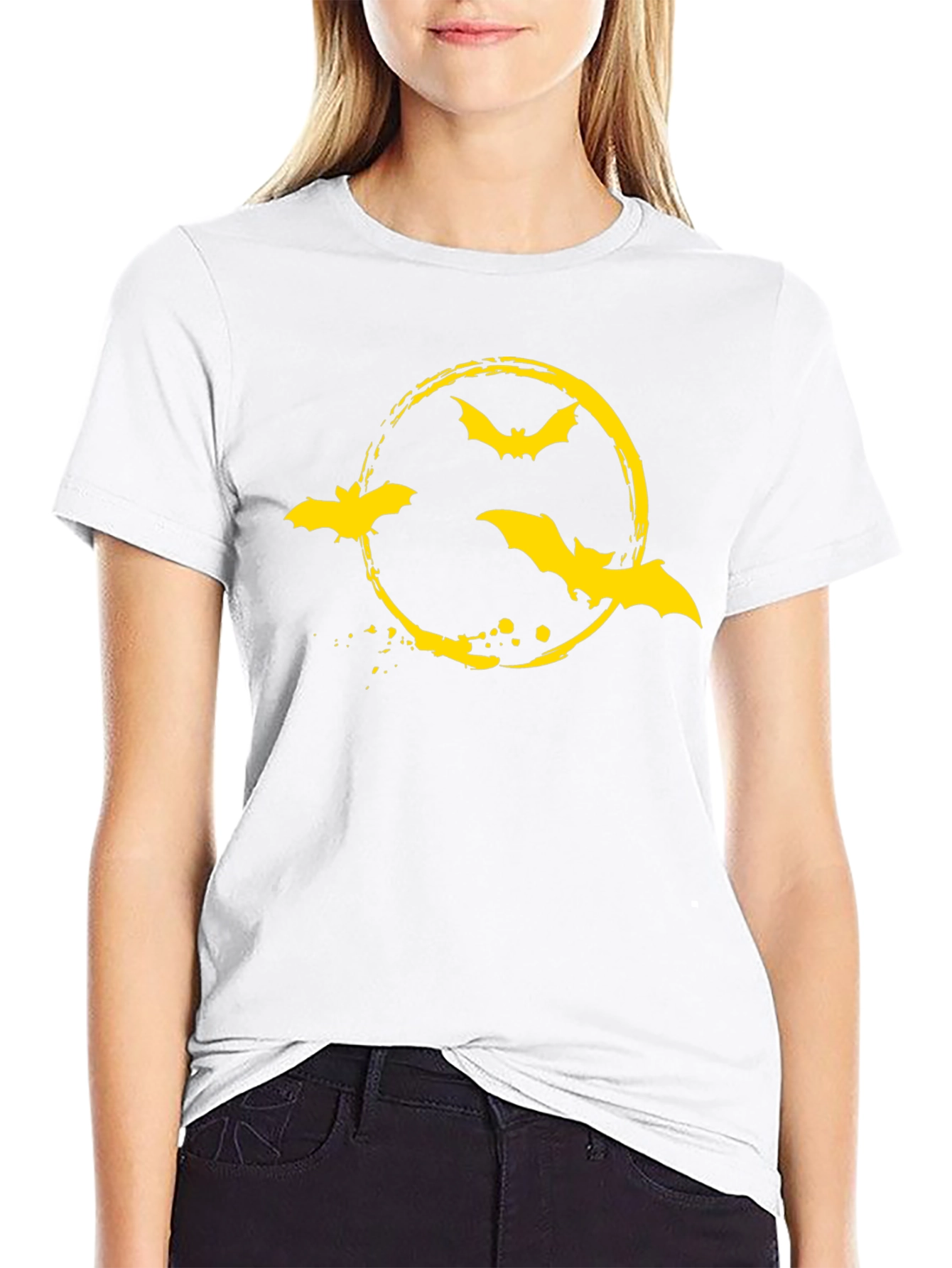 Bat Symbol Graphic Tee - Halloween T-Shirt