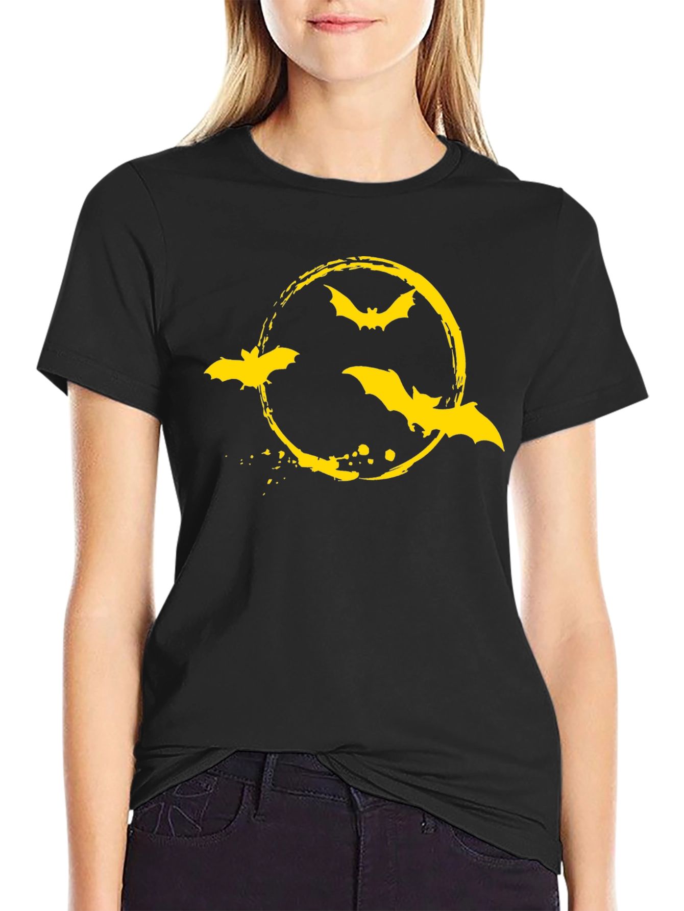 Bat Symbol Graphic Tee - Halloween T-Shirt