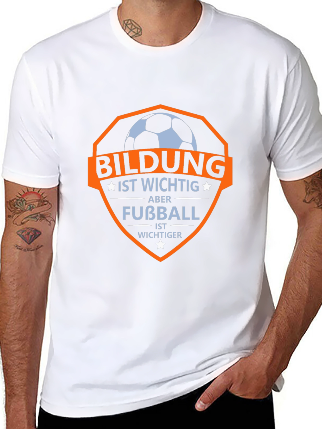 Education Vs Soccer Graphic Tee