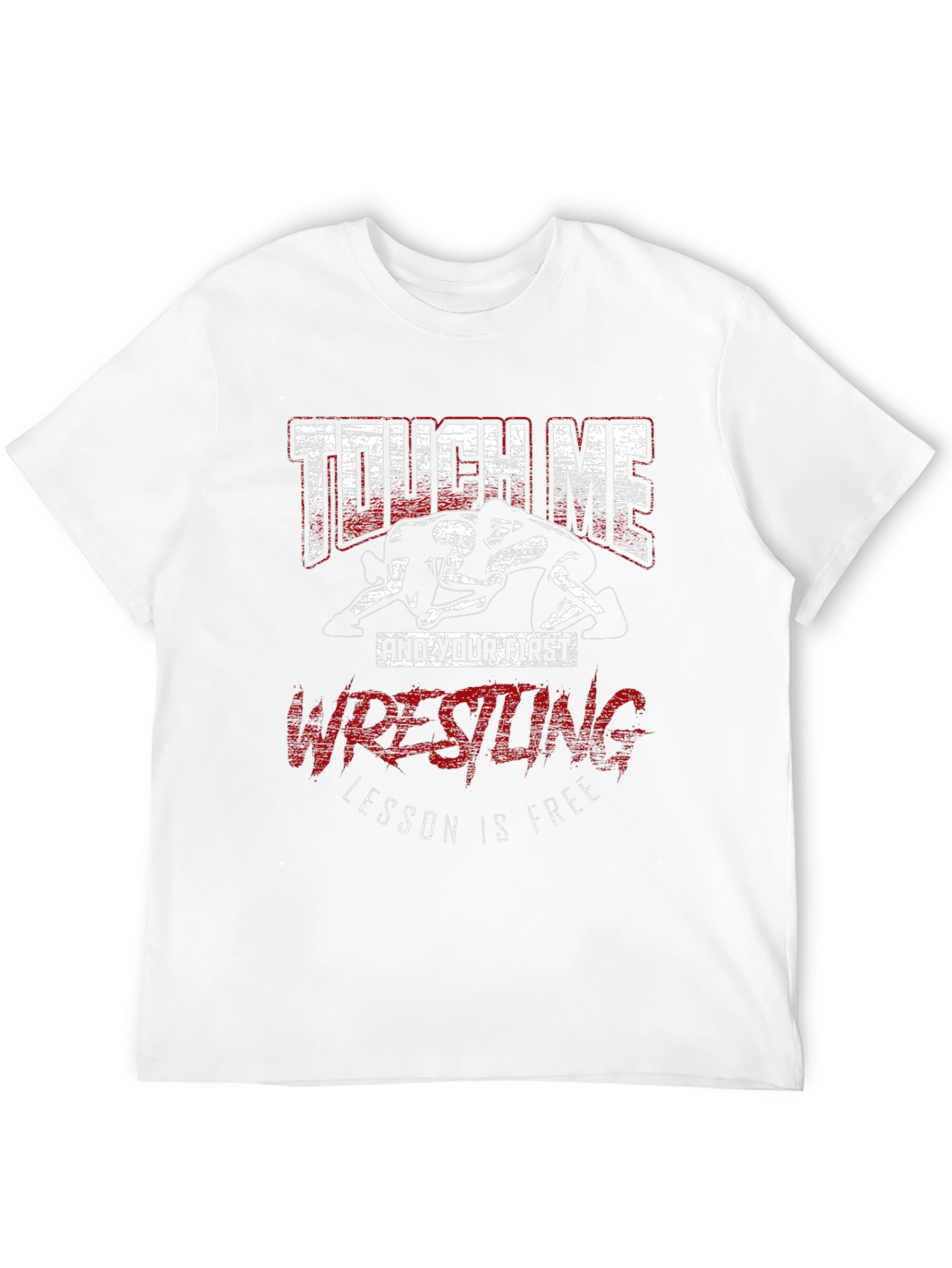 Touch Me Wrestling T-Shirt - Funny Graphic Tee
