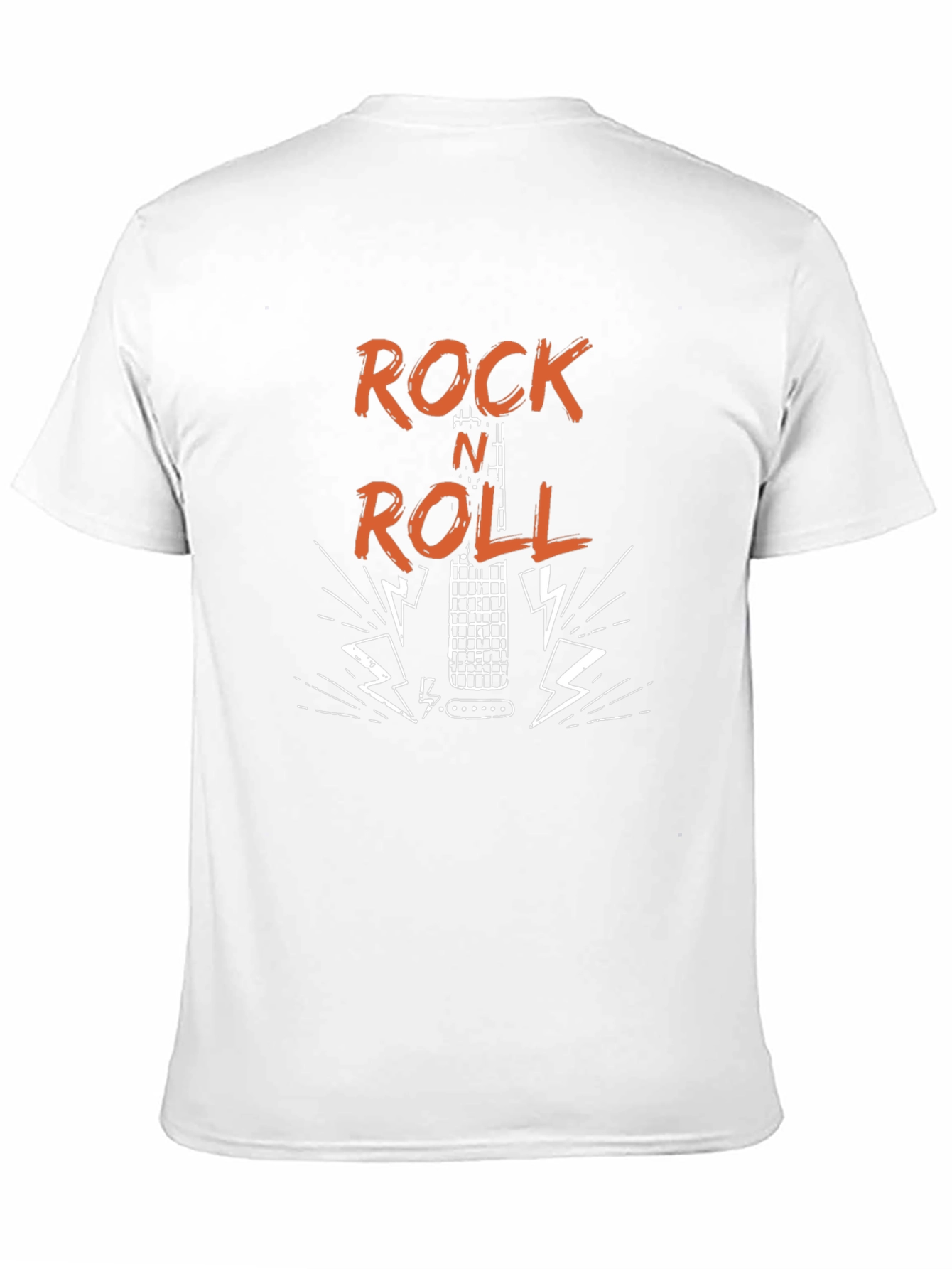 Rock N Roll Guitar Graphic T-Shirt - Black