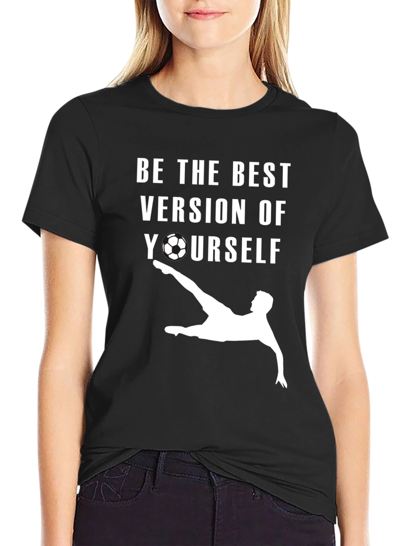 Be The Best Version Soccer Graphic Tee