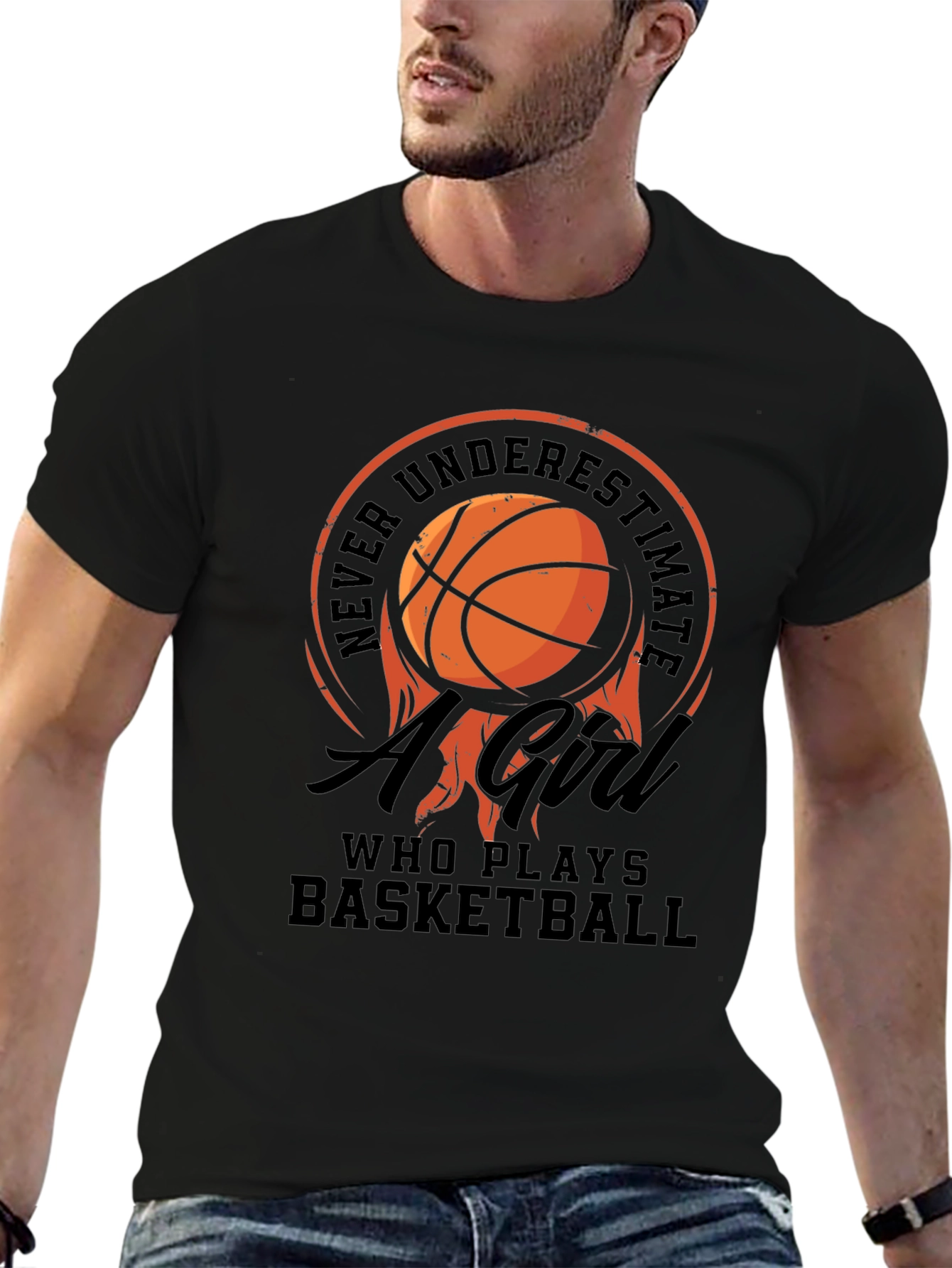 Basketball Girl T-Shirt: Never Underestimate