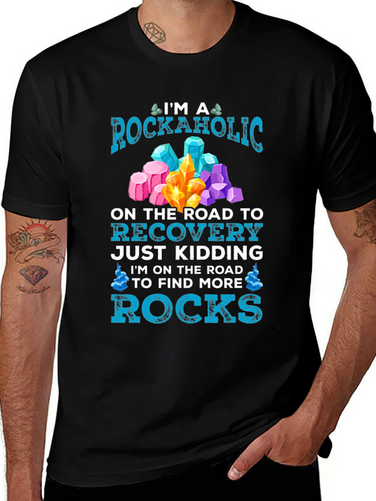 Rockaholic T-Shirt - Crystals & Mineral Lover Tee