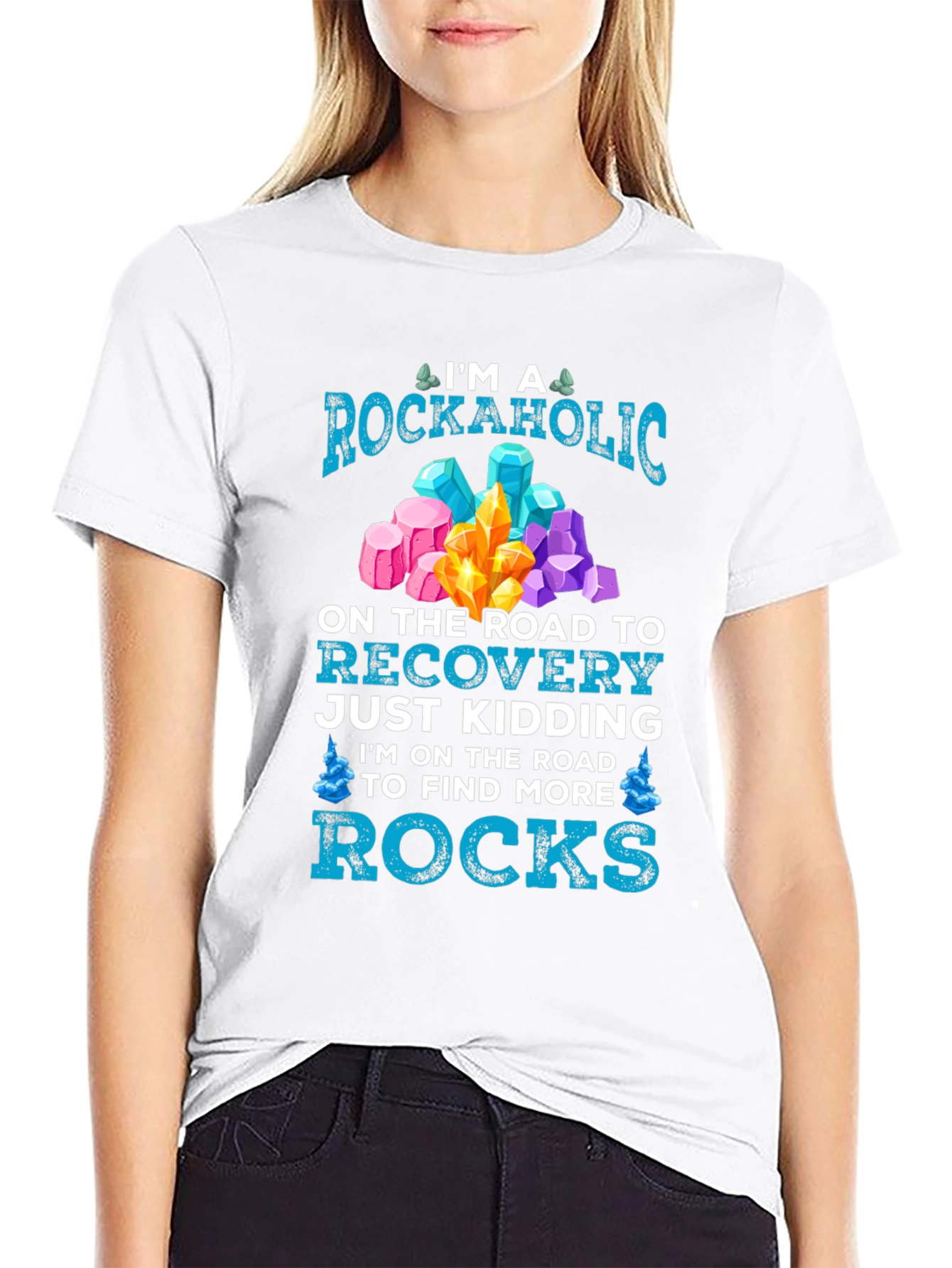Rockaholic T-Shirt - Crystals & Mineral Lover Tee