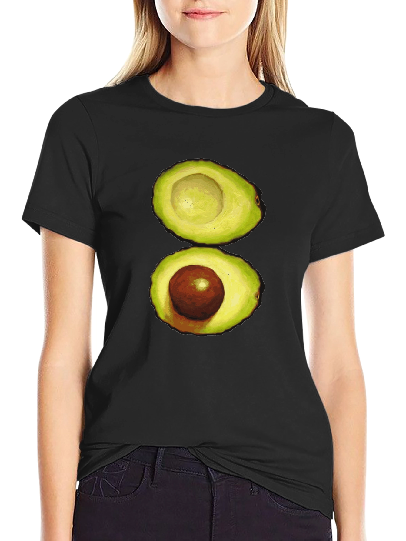 Avocado Graphic Print T-Shirt