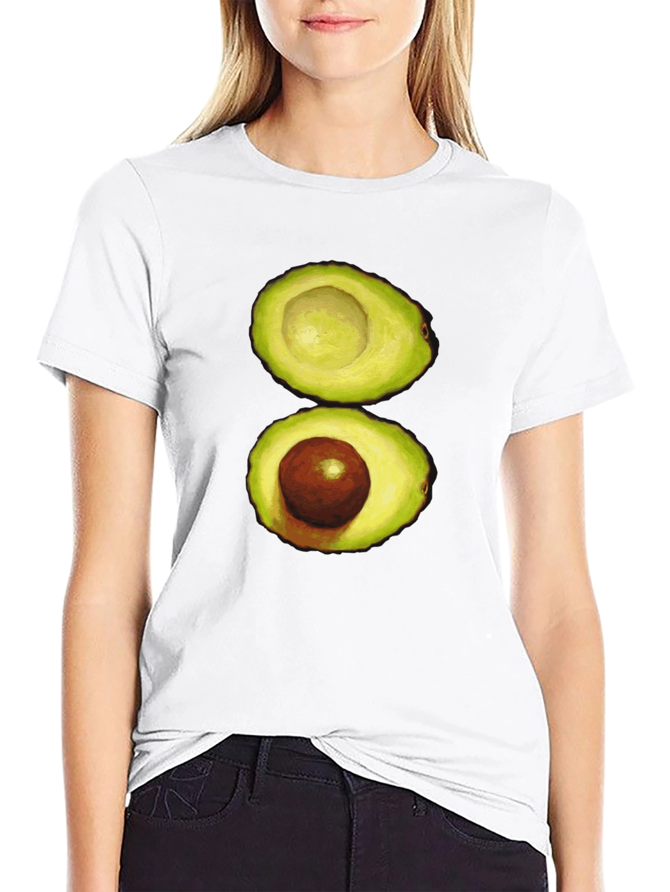 Avocado Graphic Print T-Shirt