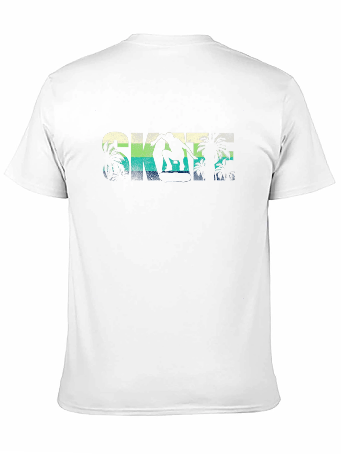 Skateboarding Tee - Retro Palm Design