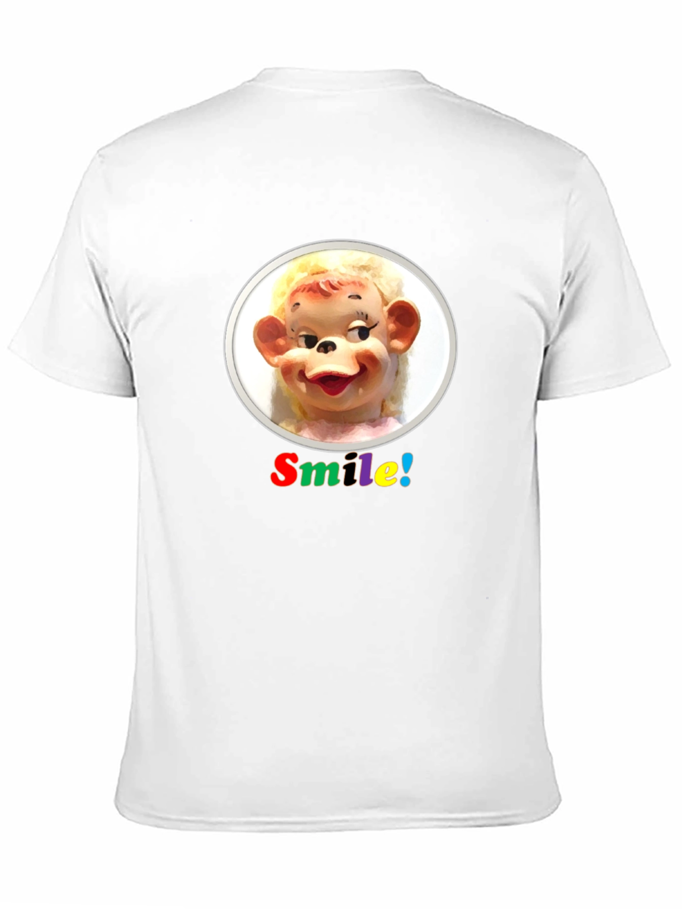 Smile! Graphic Tee - Quirky Retro Design