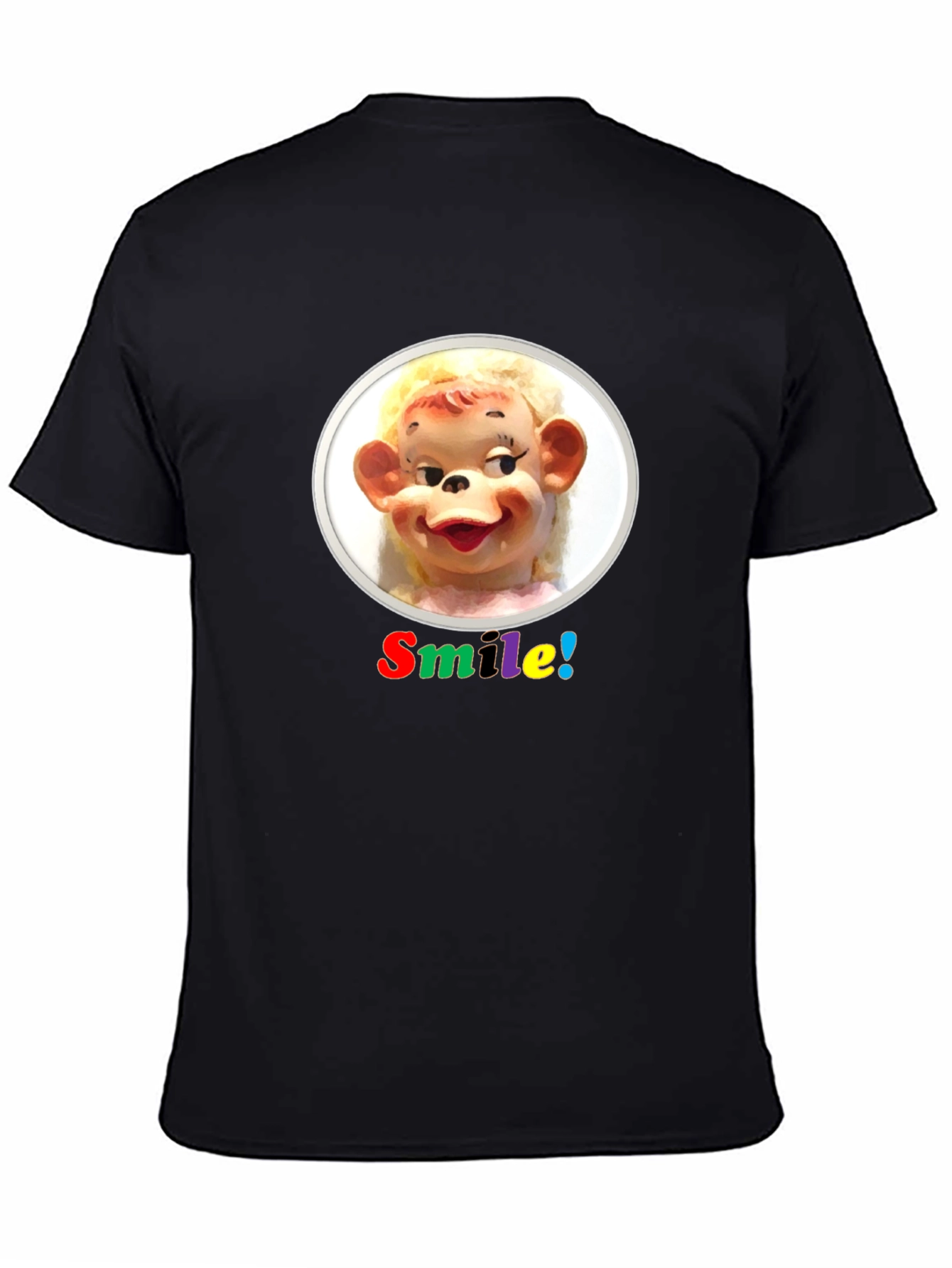 Smile! Graphic Tee - Quirky Retro Design