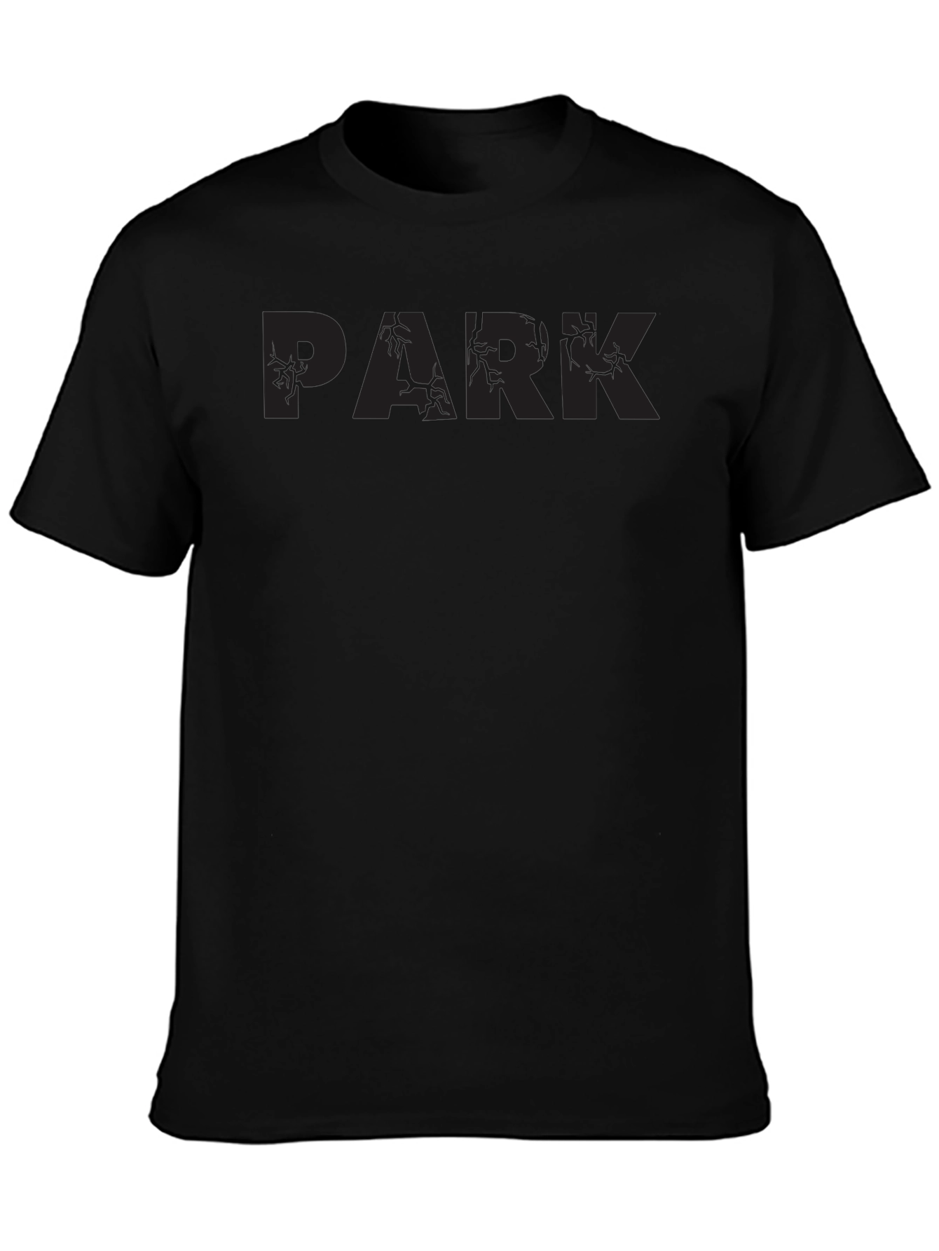 Mens Black PARK Graphic Tee