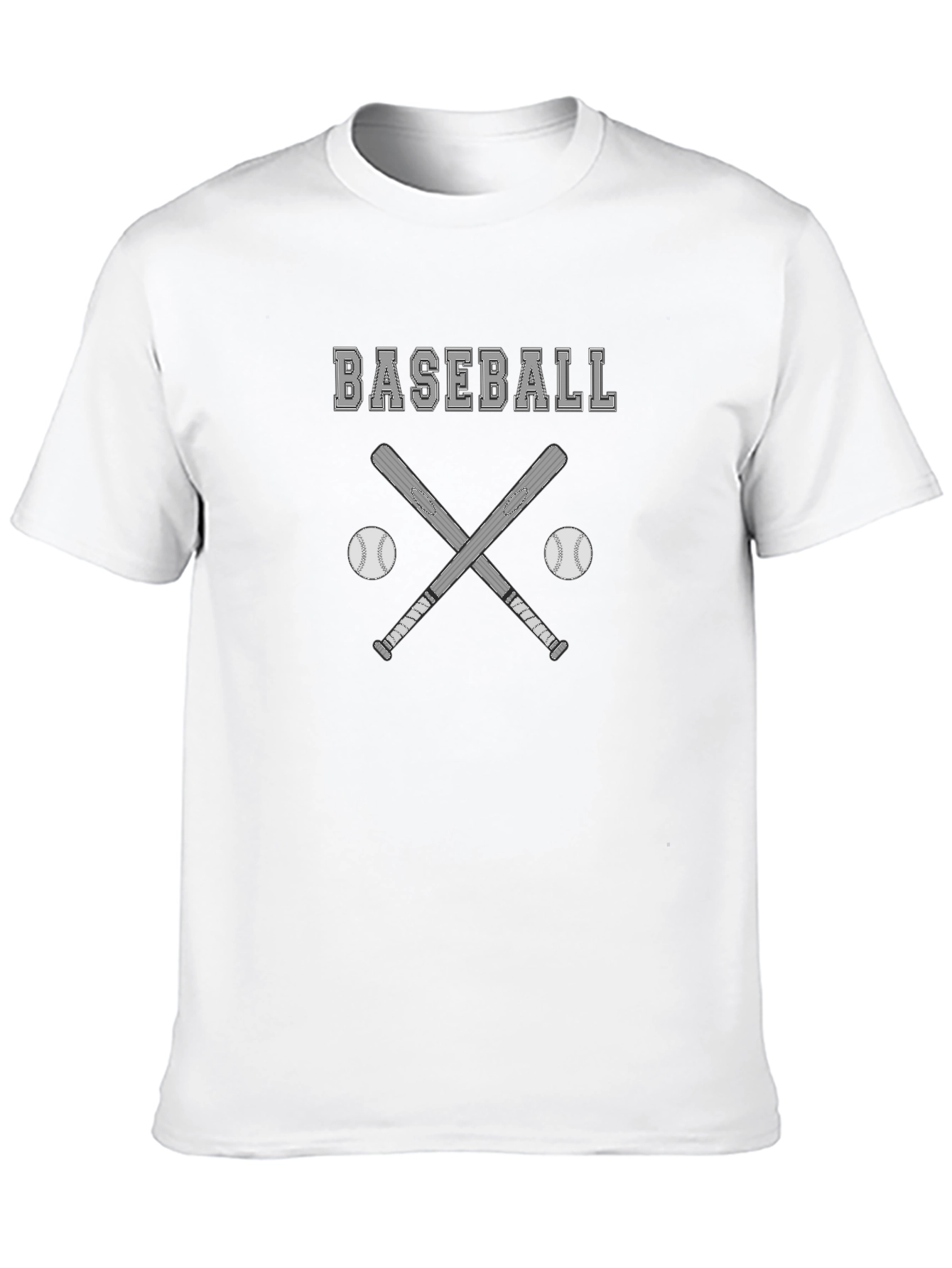 Baseball Bats Graphic Tee - Black Cotton T-Shirt