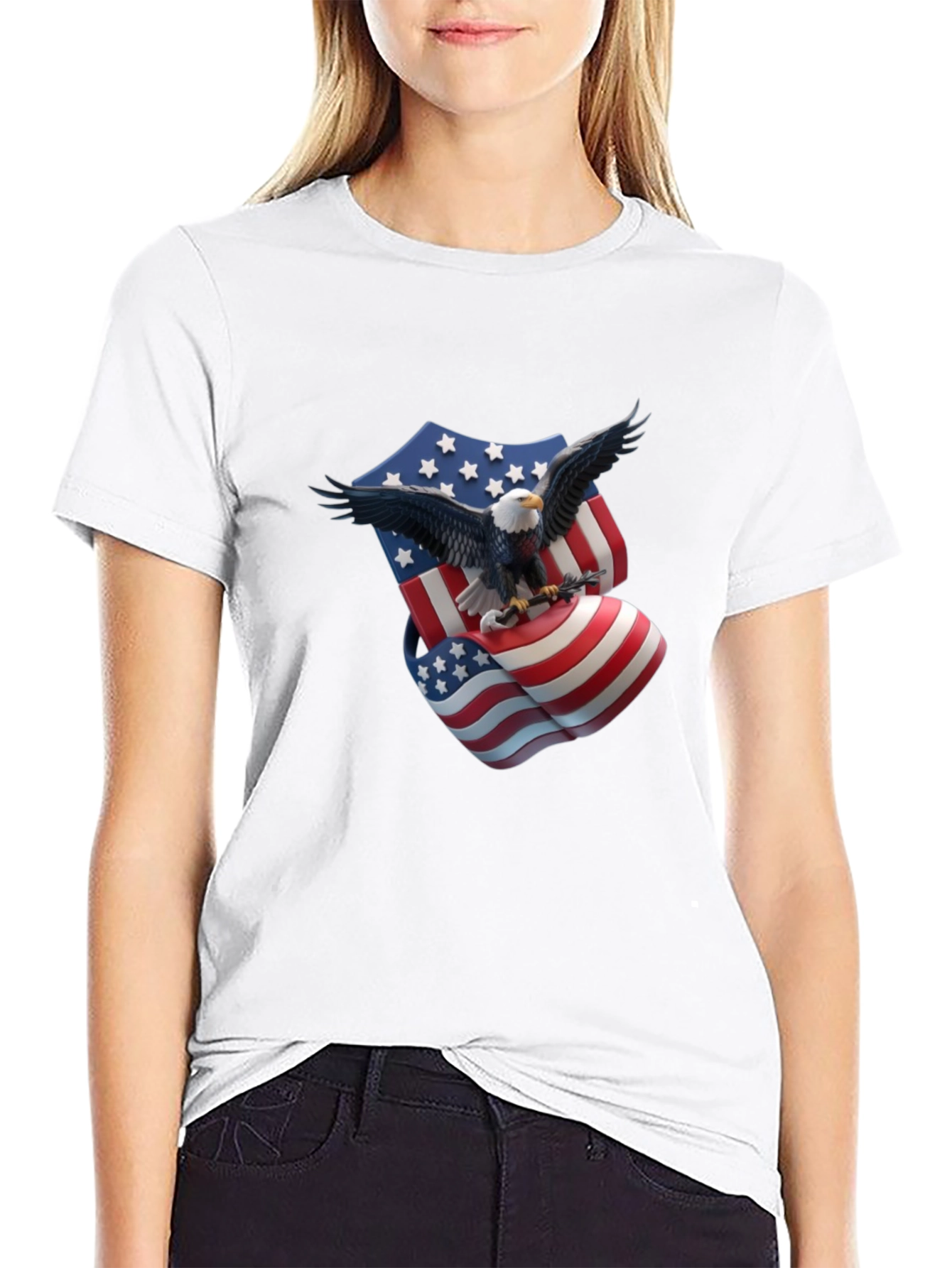 American Eagle USA Flag Graphic T-Shirt