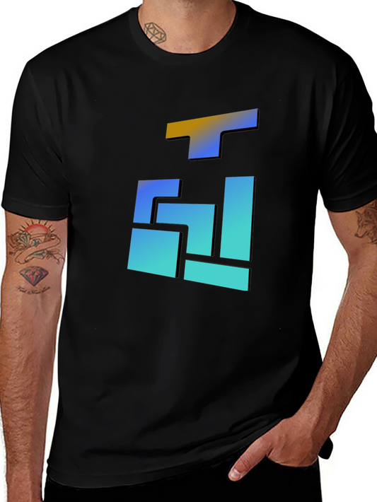 Abstract Gradient Block T-Shirt