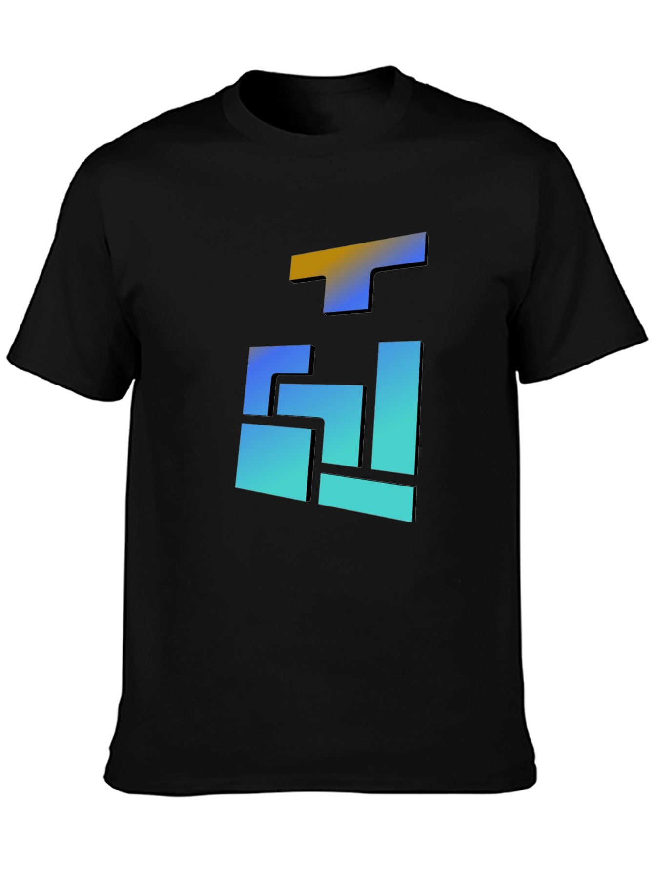 Abstract Gradient Block T-Shirt