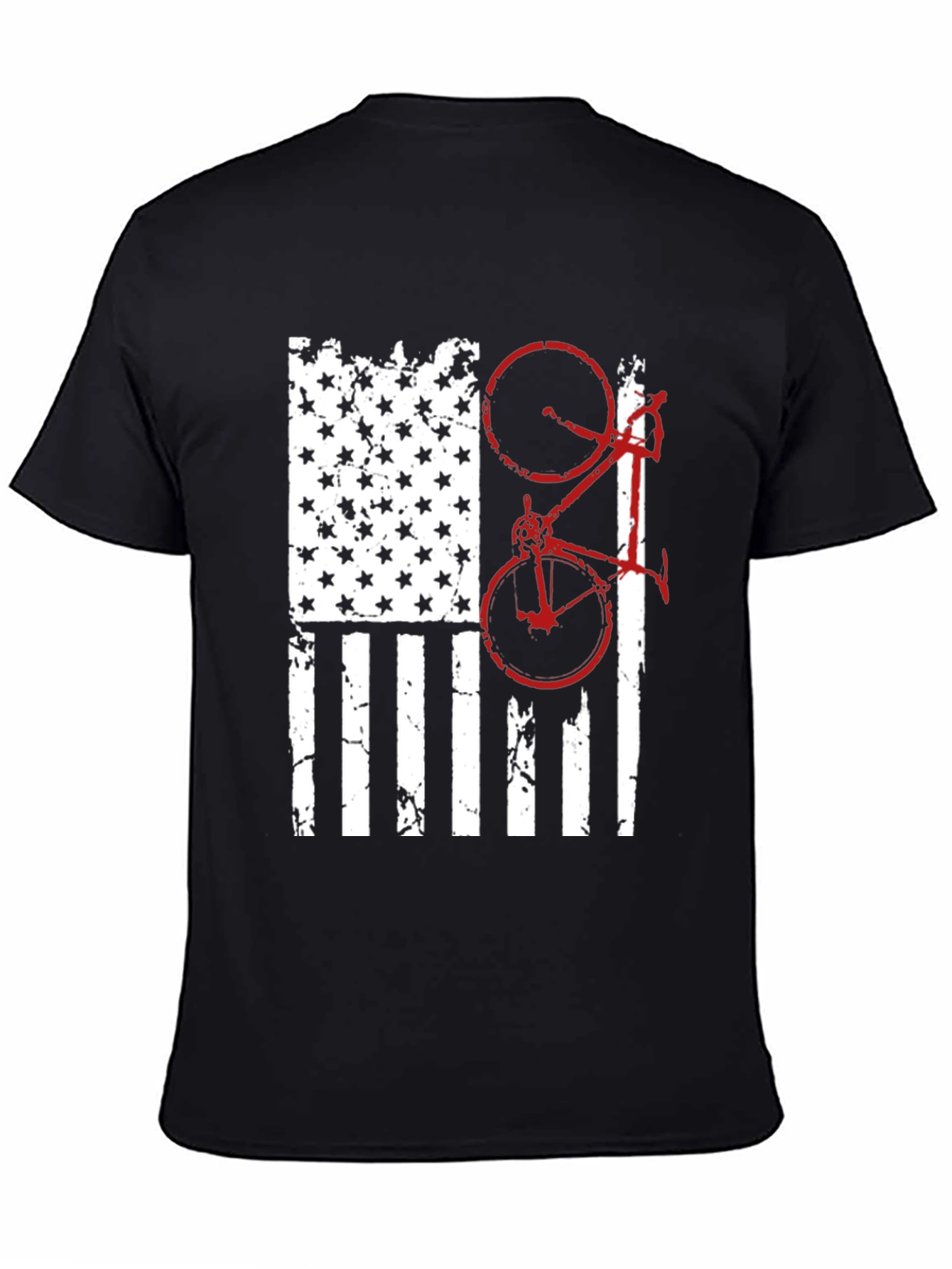 American Flag Bike Graphic Tee
