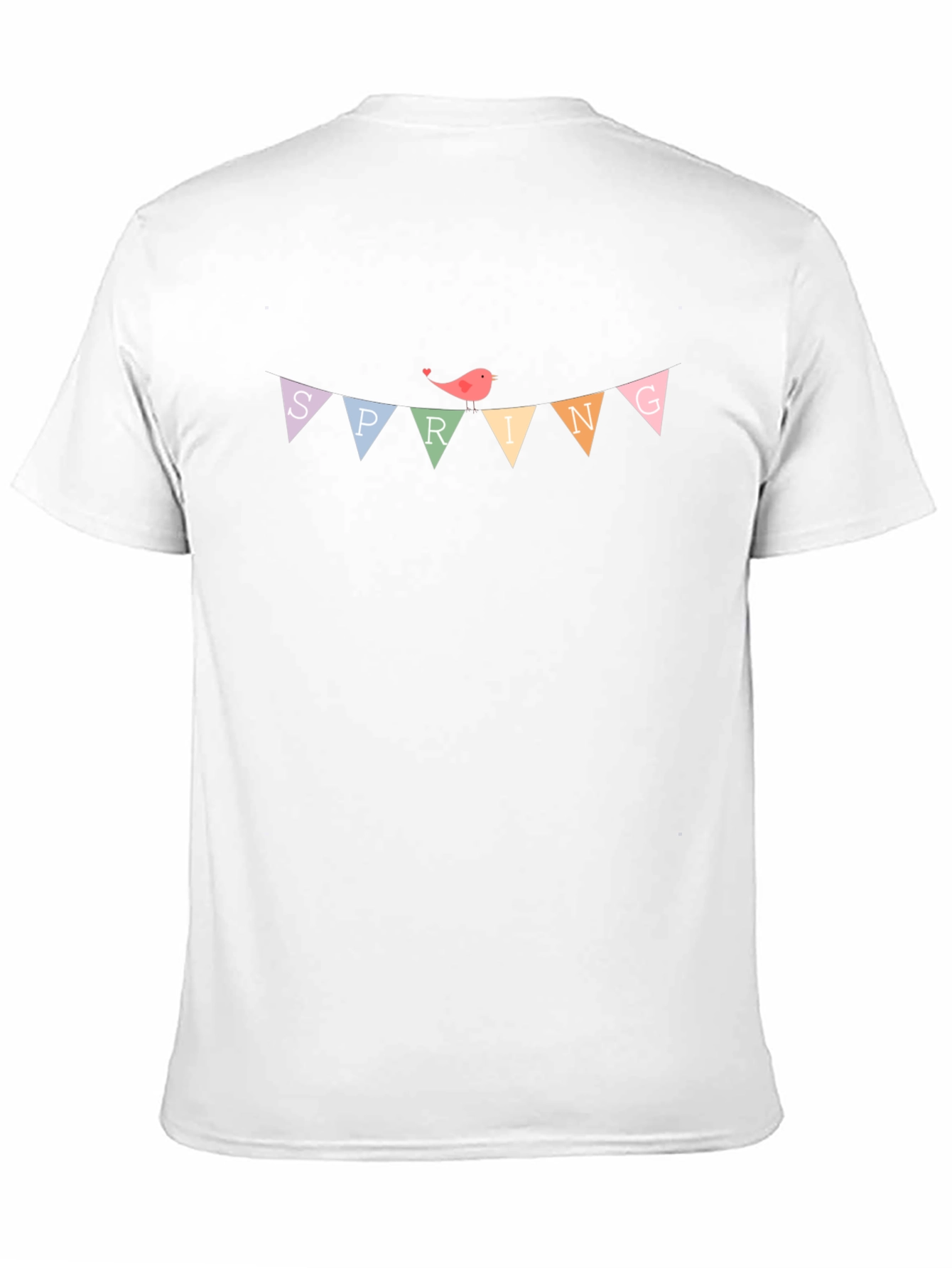 Spring Bird Banner T-Shirt - Cute Graphic Tee
