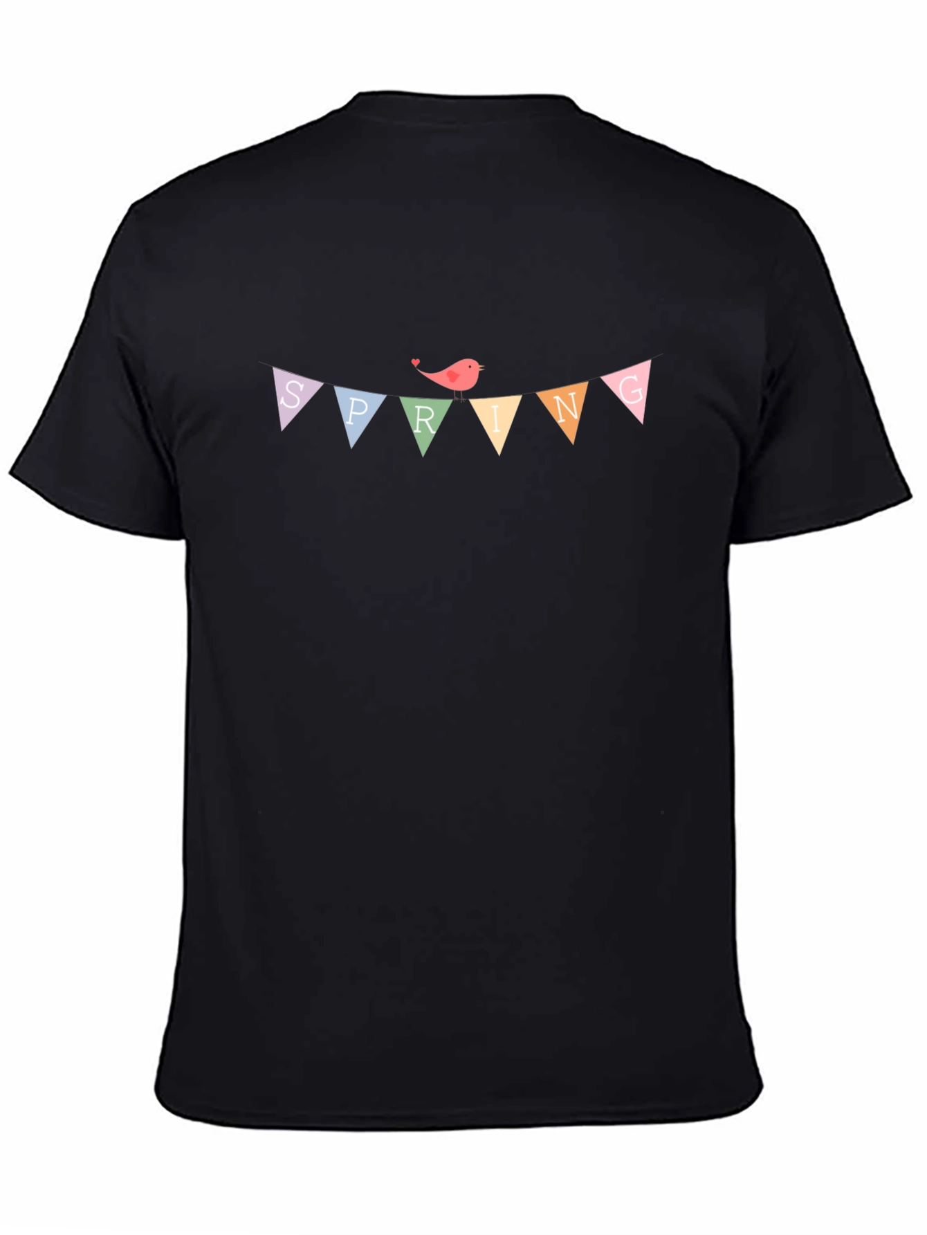 Spring Bird Banner T-Shirt - Cute Graphic Tee