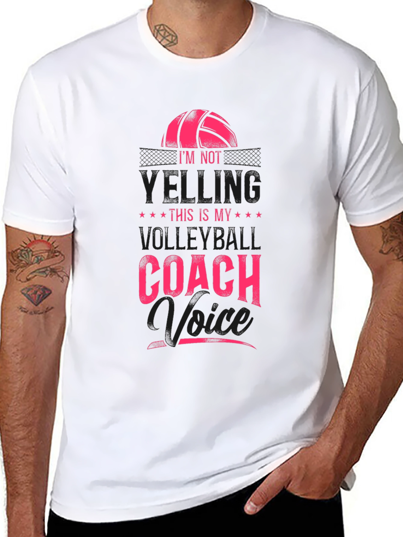 Volleyball Coach Voice Graphic Tee