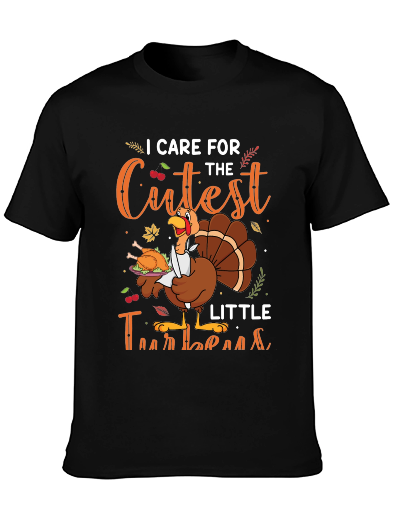 Thanksgiving Turkey Chef Graphic T-Shirt