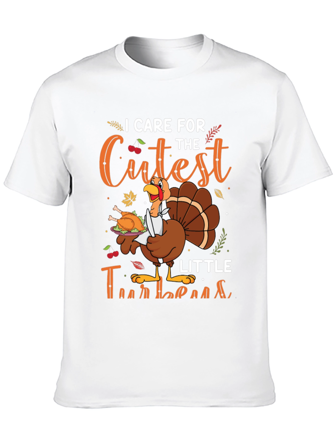 Thanksgiving Turkey Chef Graphic T-Shirt