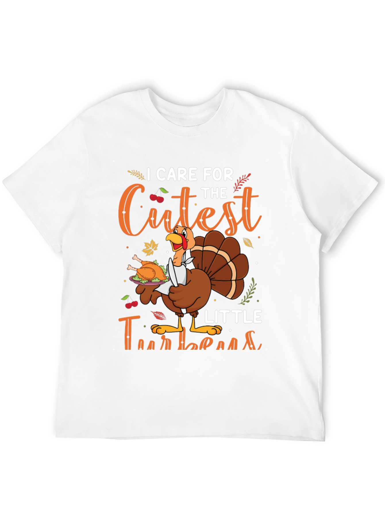 Thanksgiving Turkey Chef Graphic T-Shirt