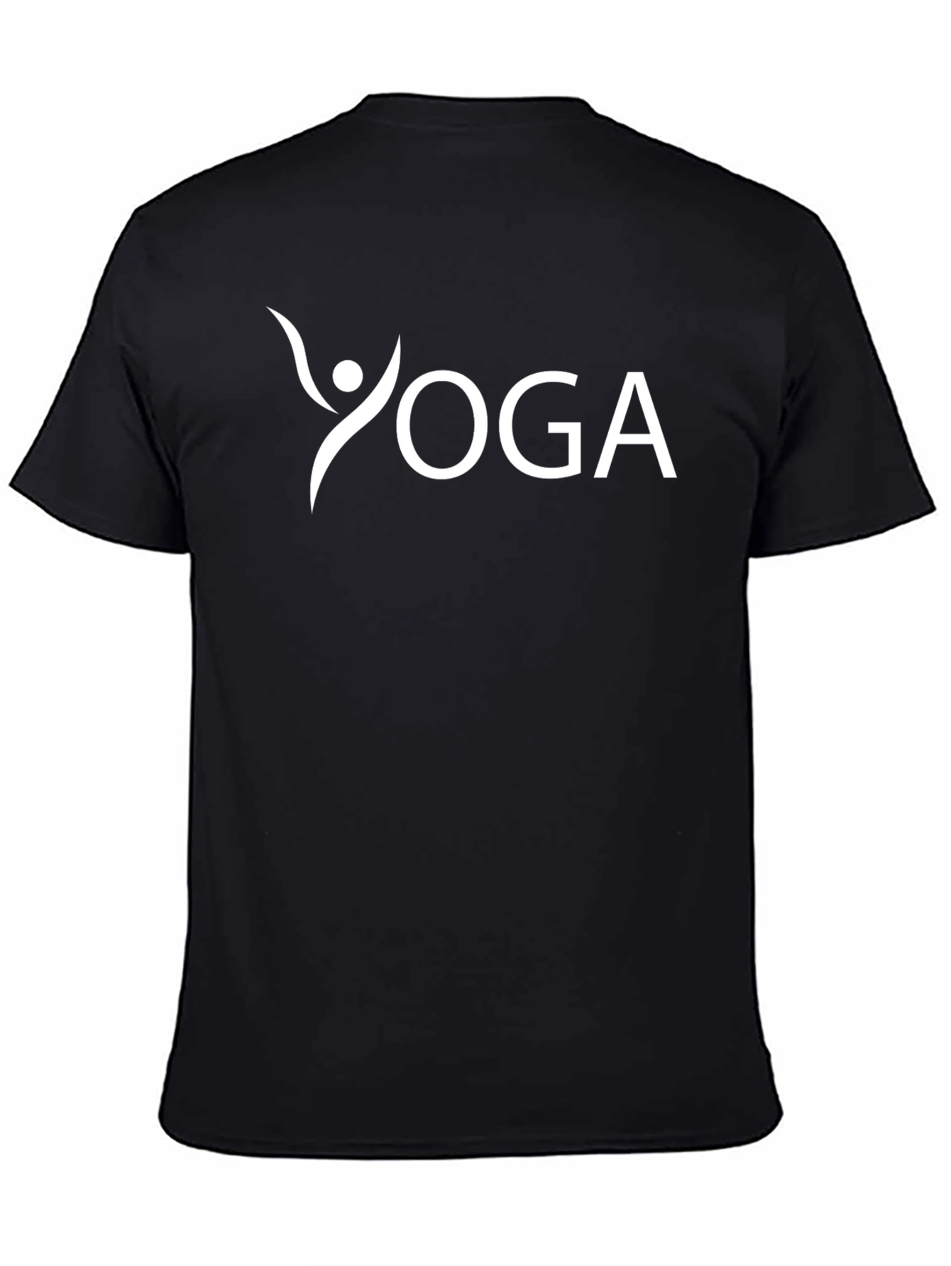 Yoga Graphic Tee - Black Cotton Blend