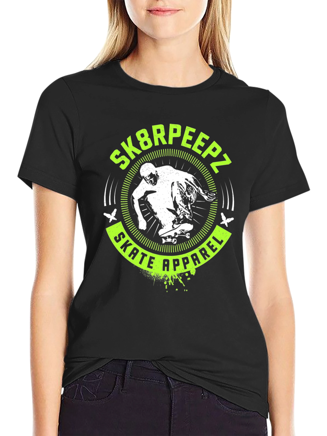Sk8rpeepz Skate Apparel T-Shirt - Black