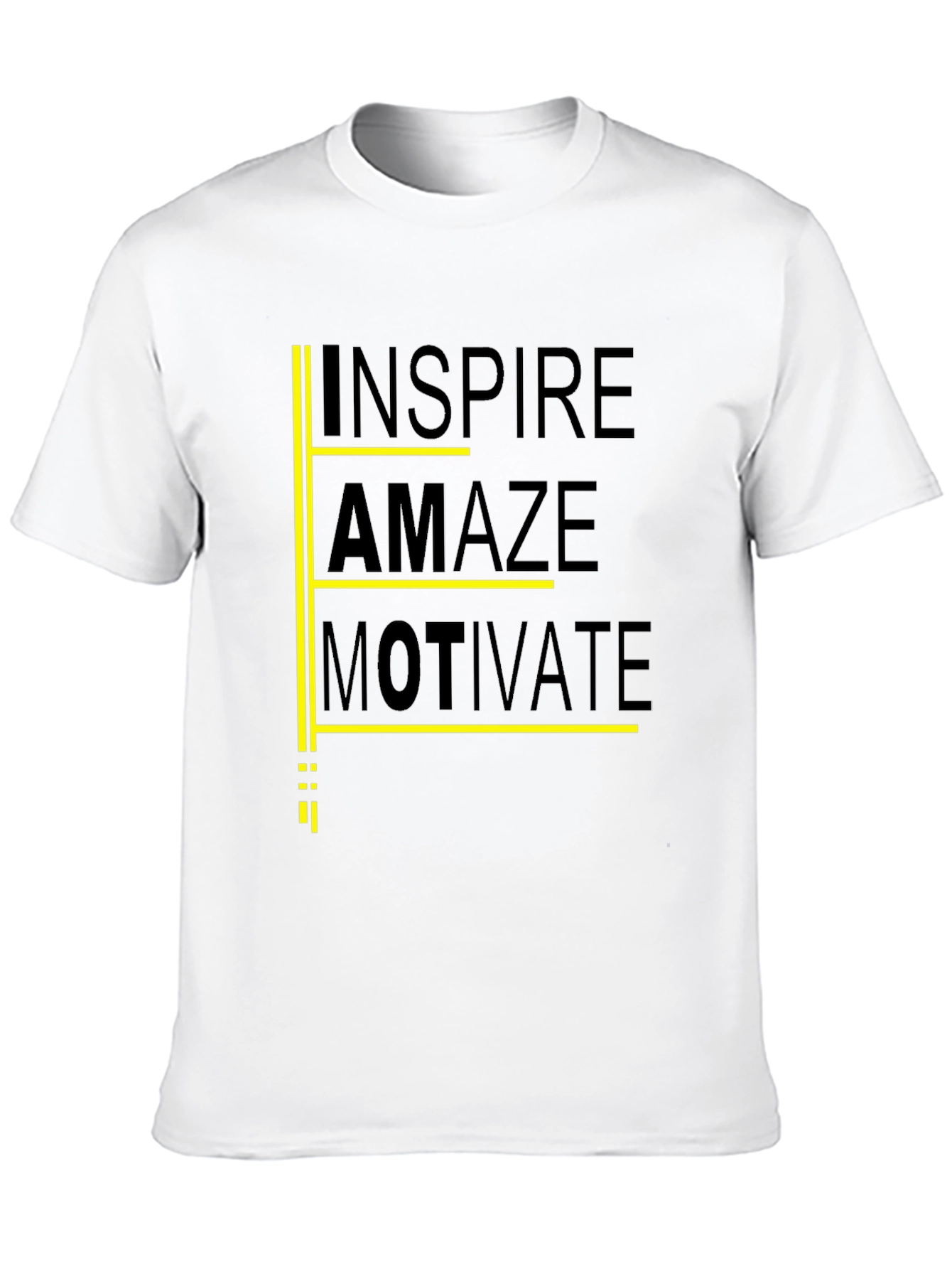 Inspire Amaze Motivate Black Graphic Tee