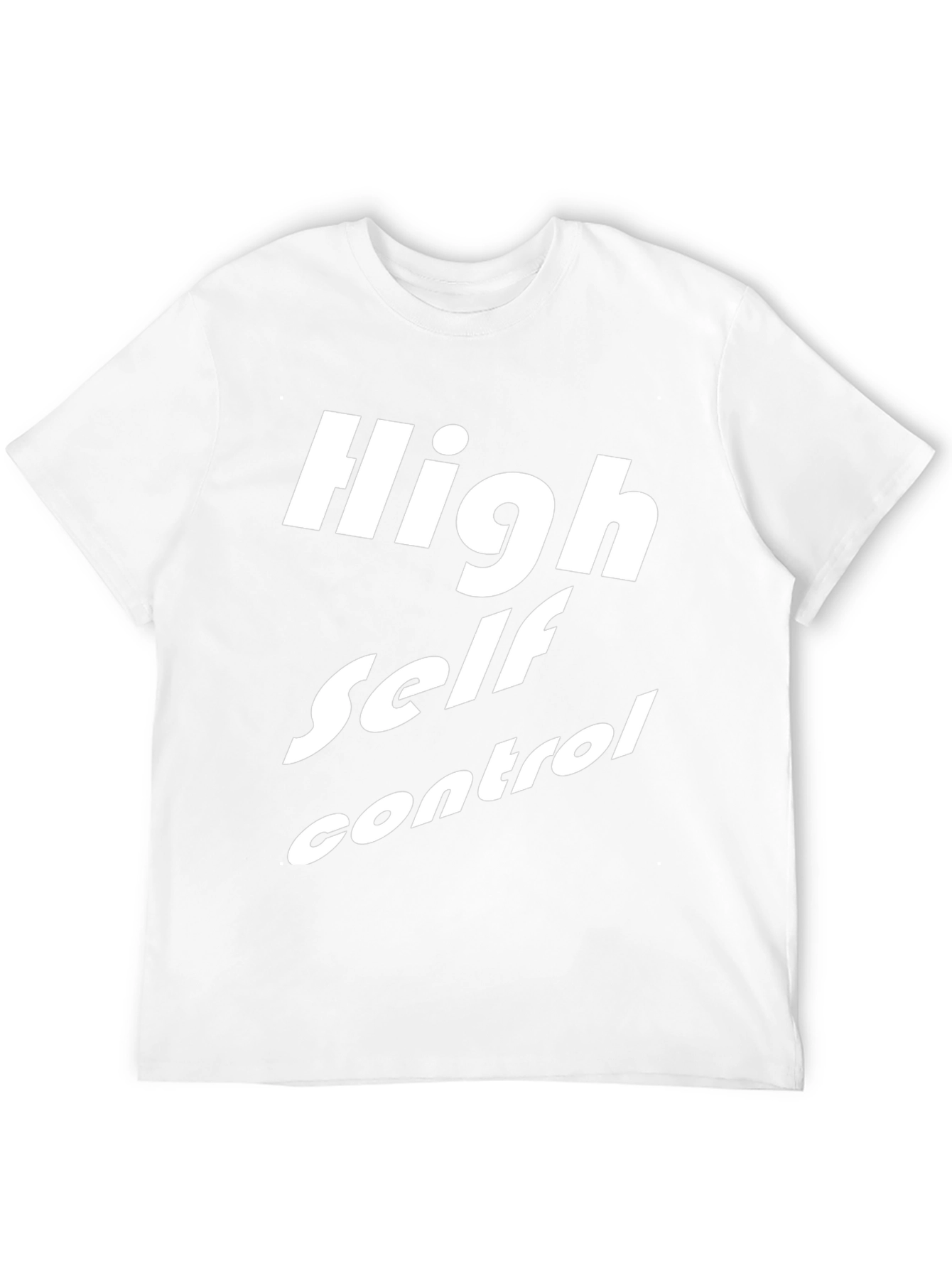 High Self Control T-Shirt - Black Graphic Tee