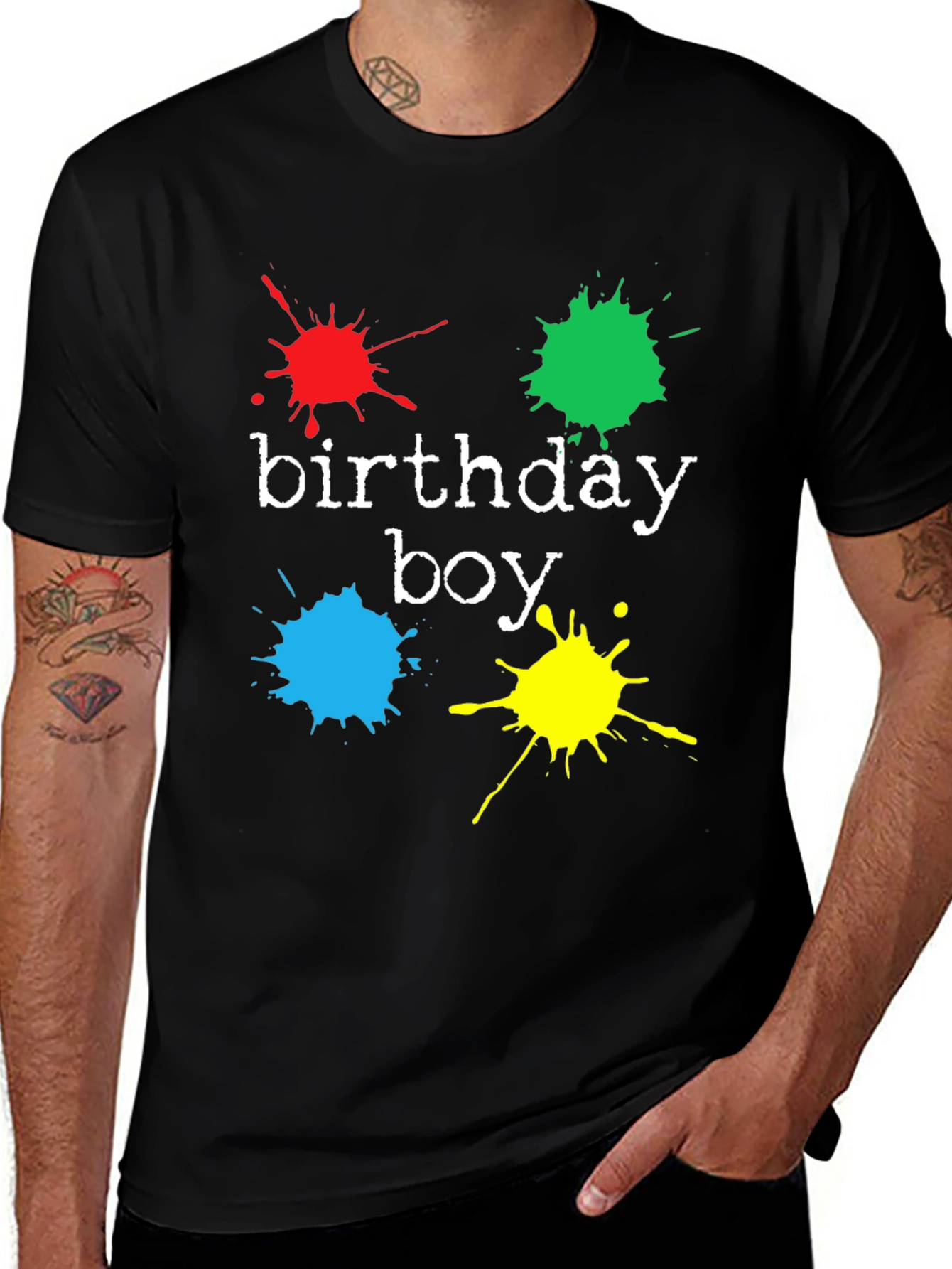 Birthday Boy Splash T-Shirt - Fun Party Tee