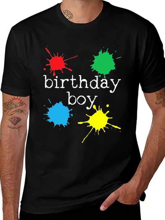 Birthday Boy Splash T-Shirt - Fun Party Tee