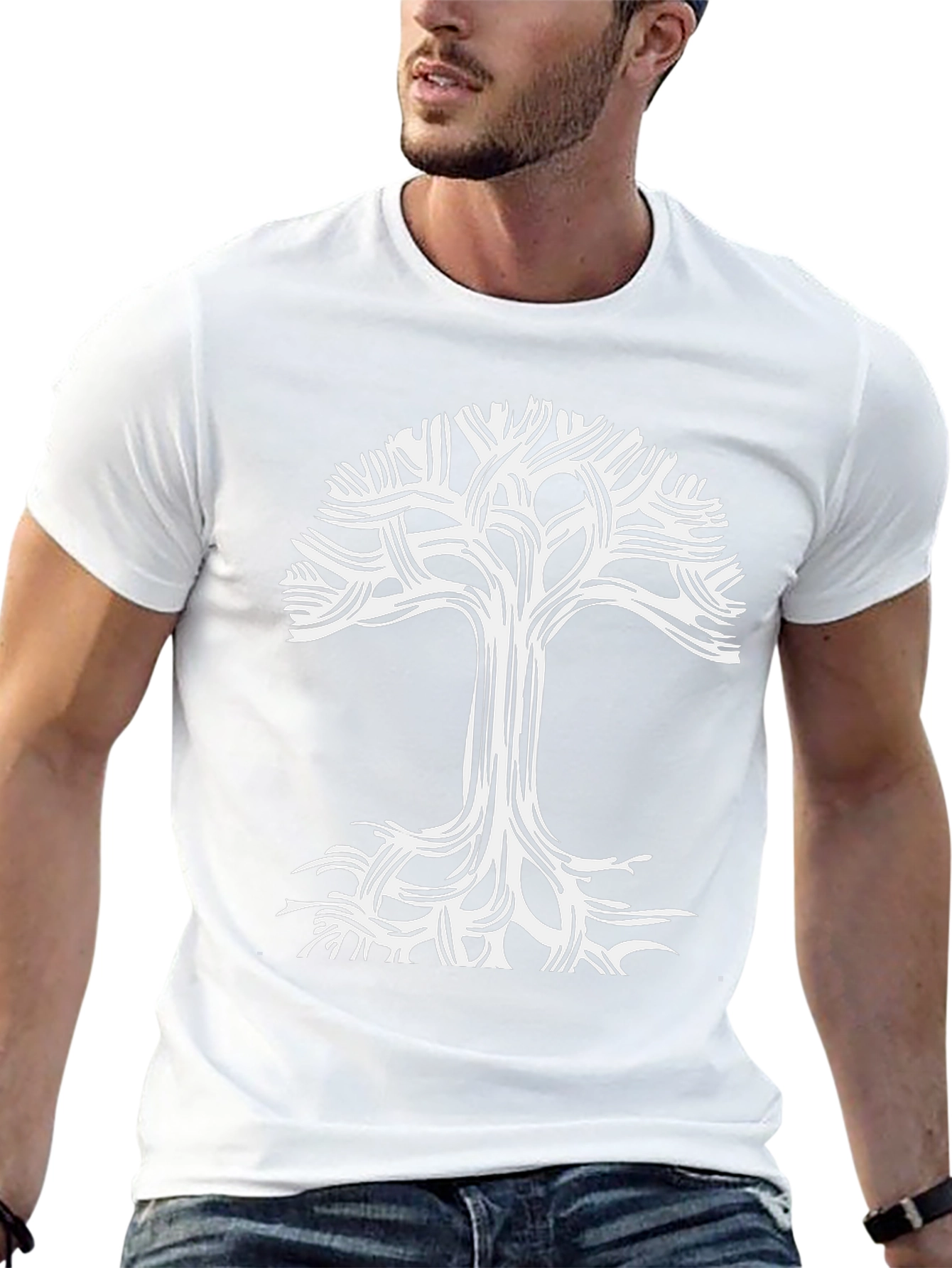 Abstract Tree of Life Graphic T-Shirt