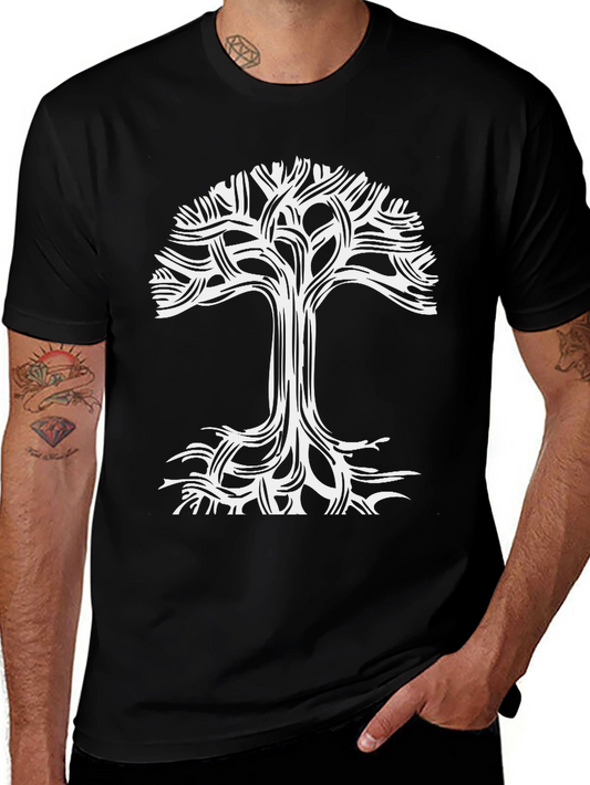 Abstract Tree of Life Graphic T-Shirt