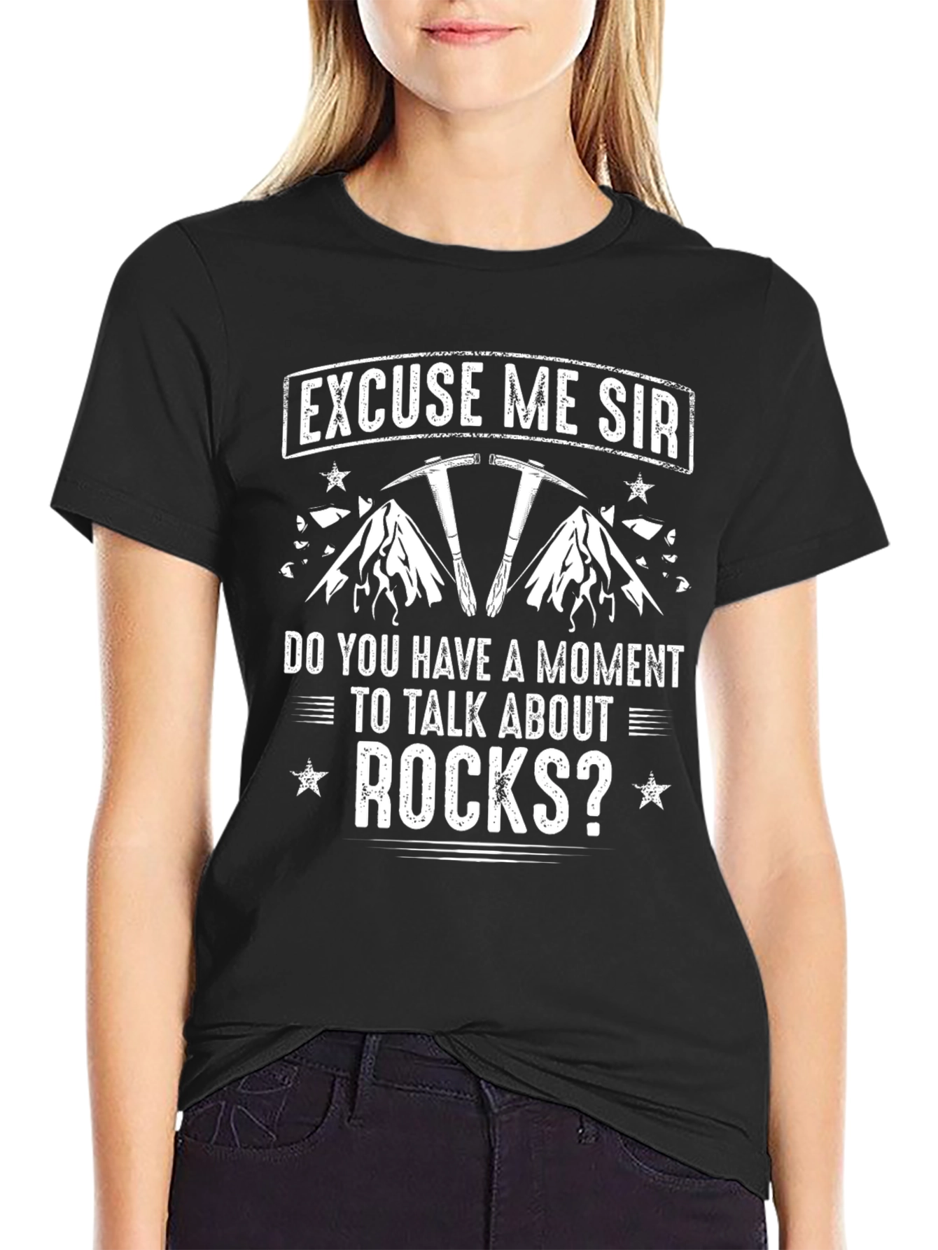 Excuse Me Sir Rocks Graphic T-Shirt