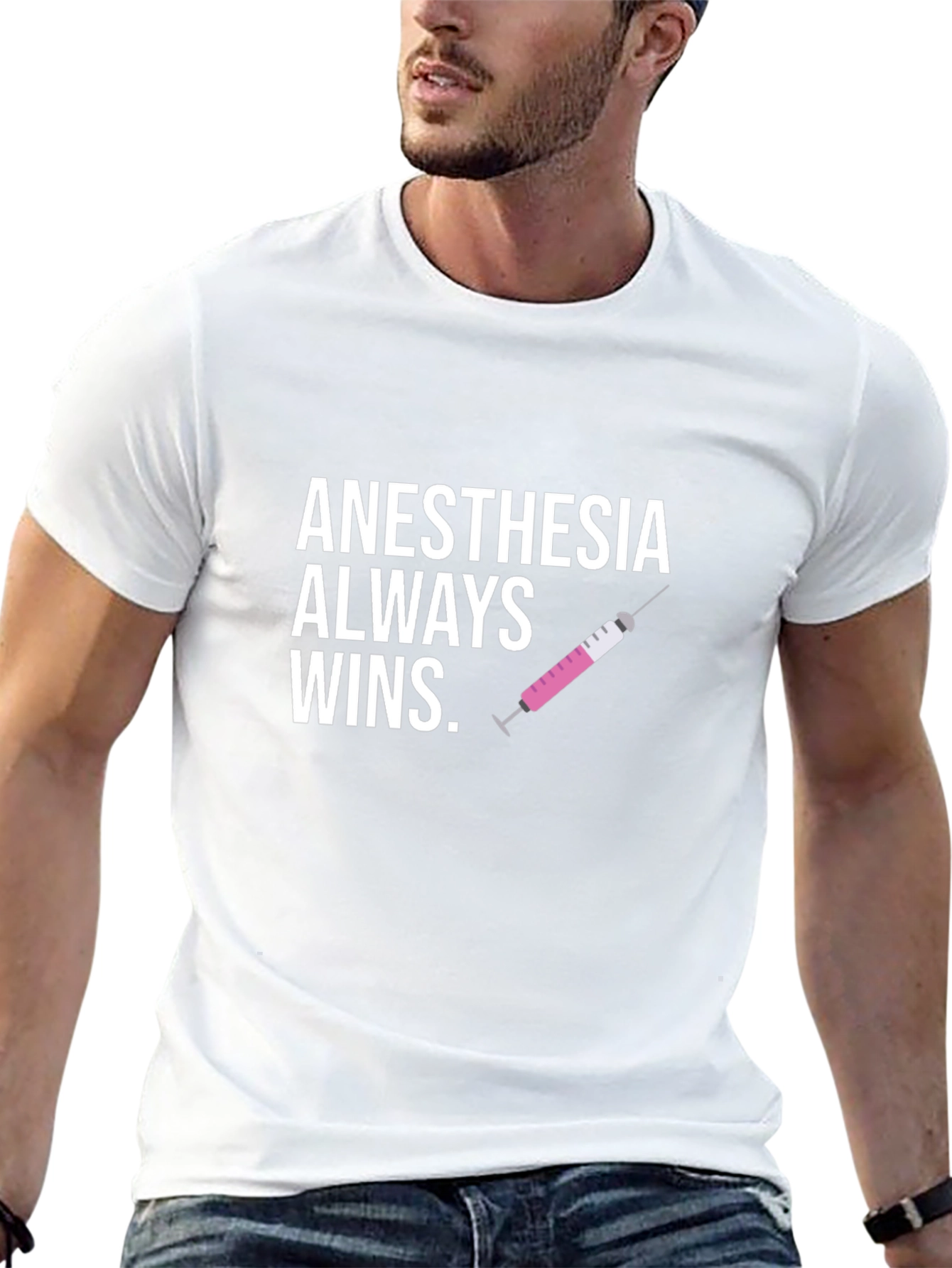 Anesthesia Always Wins Black T-Shirt