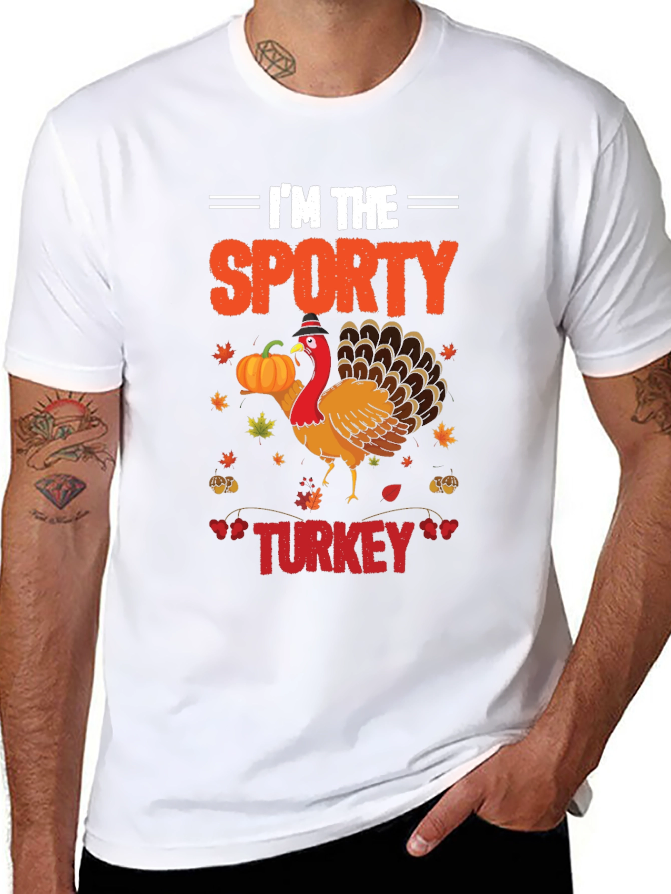 Im the Sporty Turkey Thanksgiving T-Shirt