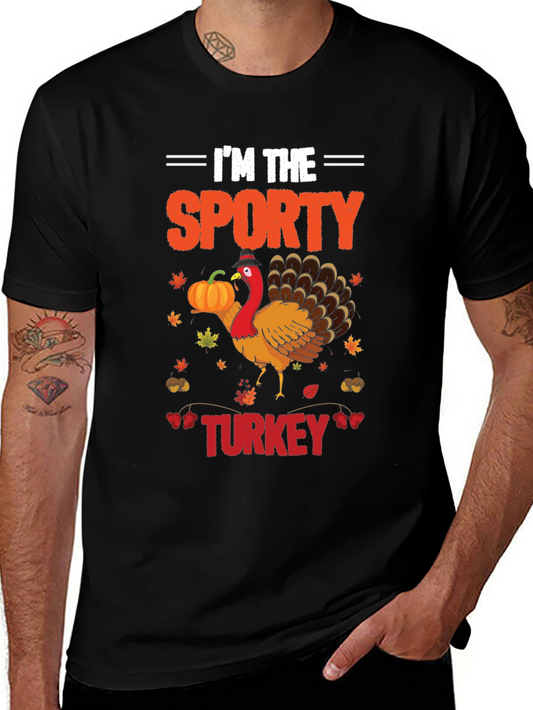 Im the Sporty Turkey Thanksgiving T-Shirt